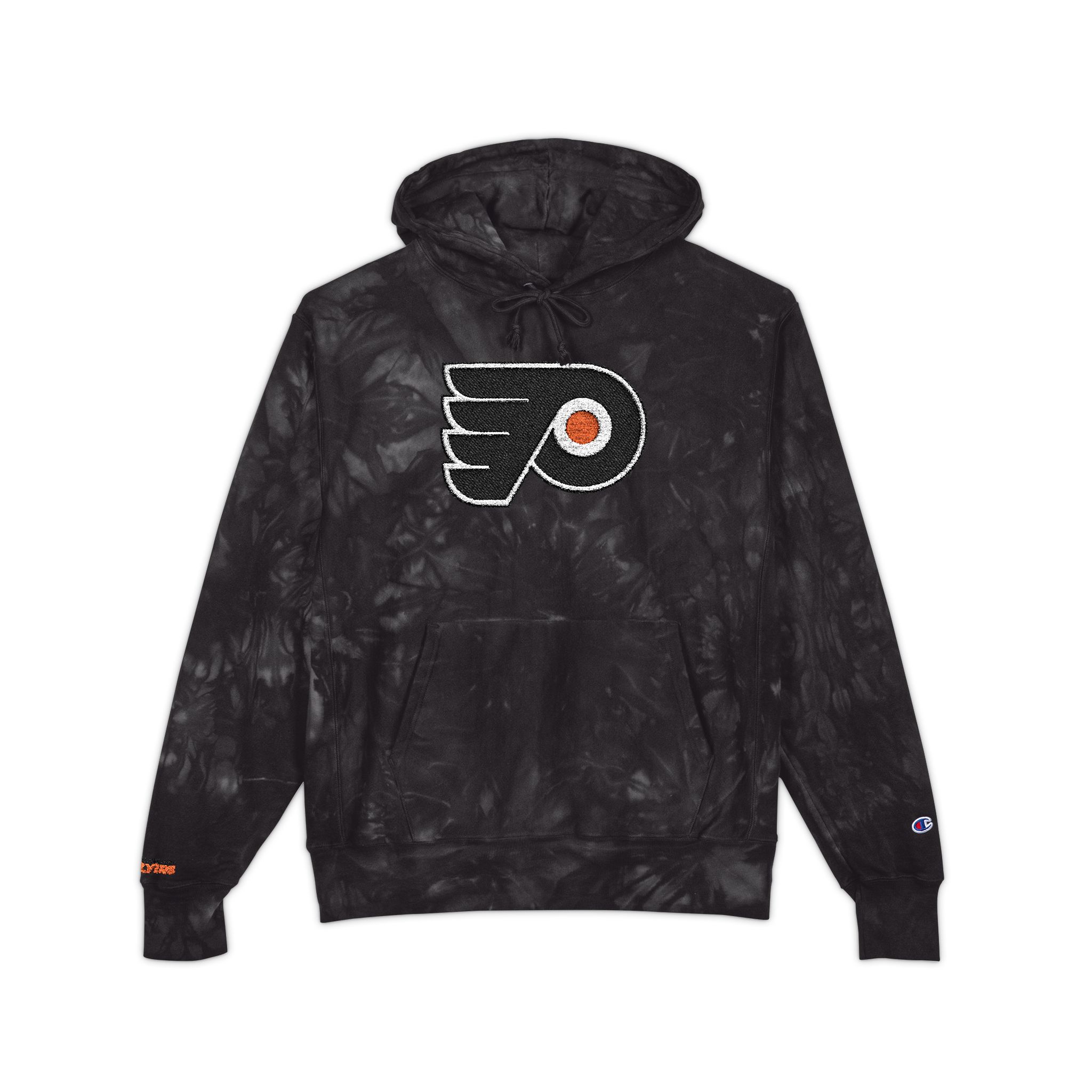 Philadelphia Flyers Unisex Champion Tie-Dye Hoodie (Embroidery) - Image 9