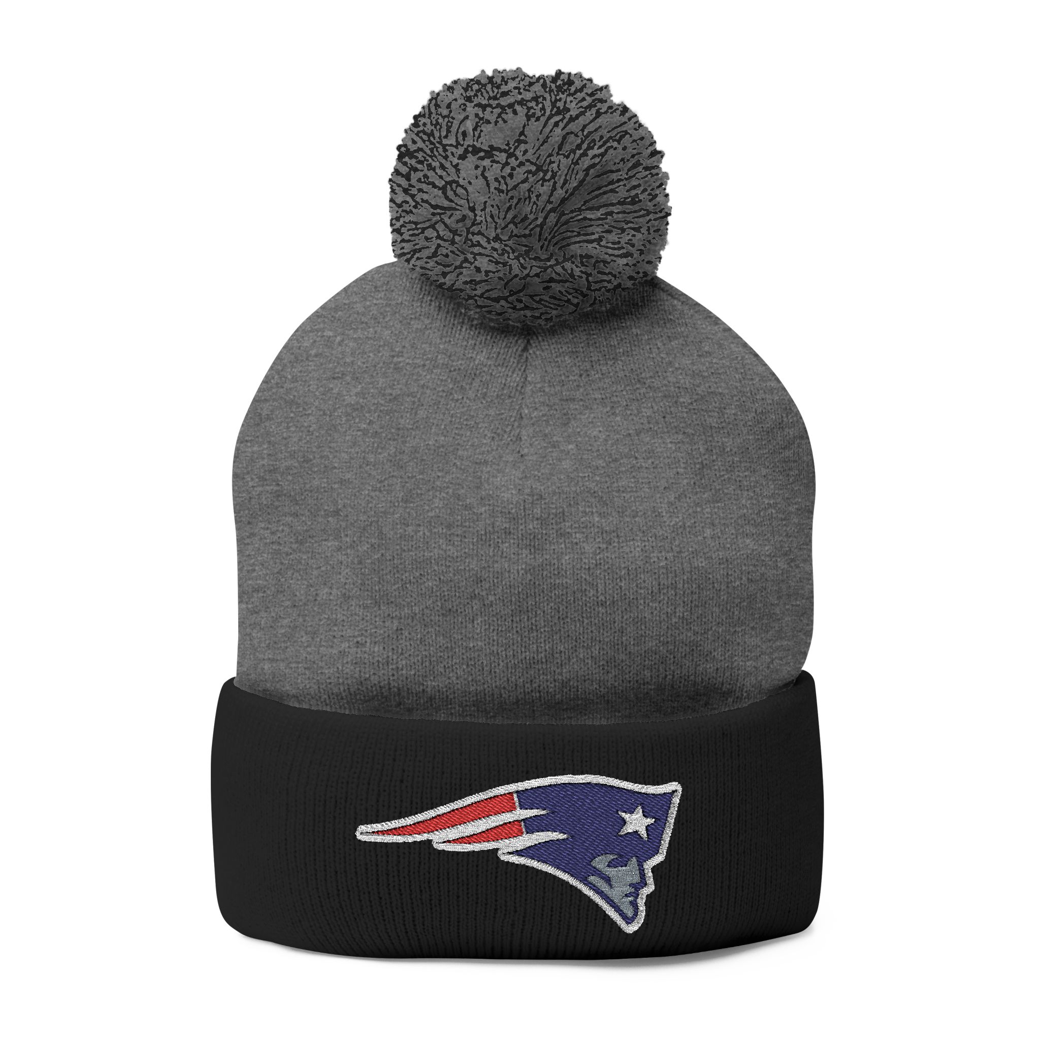 New England Patriots Pom-Pom Knit Cap (Embroidery) - Image 5