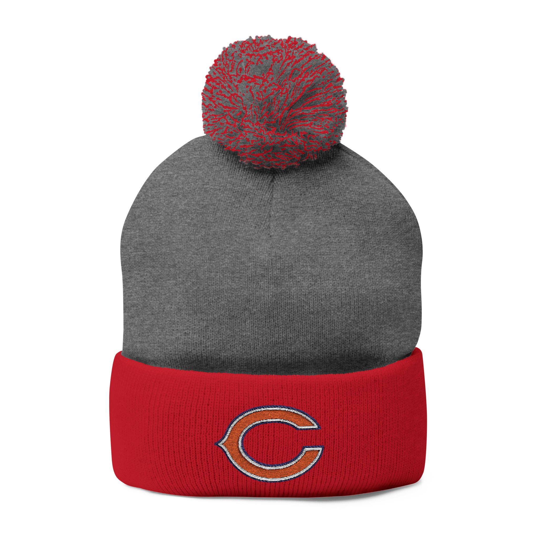 Chicago Bears Pom-Pom Knit Cap (Embroidery) - Image 21