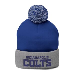 Indianapolis Colts Pom-Pom Knit Cap (Embroidery)