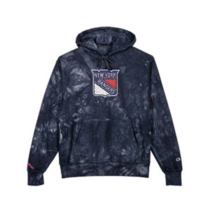 New York Rangers Unisex Champion Tie-Dye Hoodie (Embroidery)