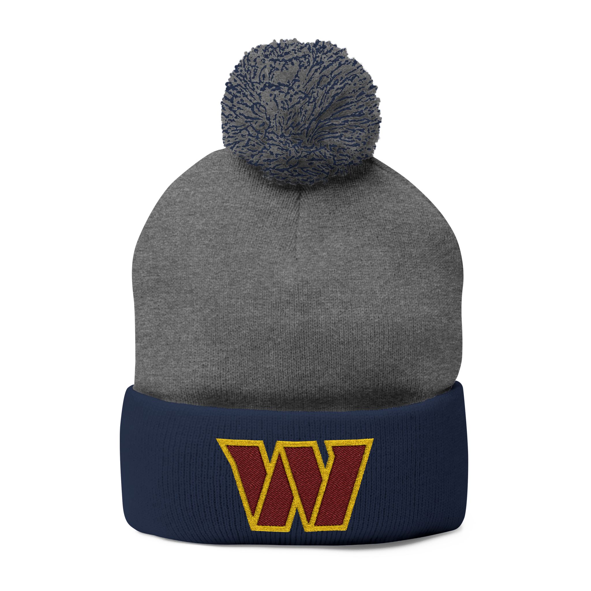 Washington Commanders Pom-Pom Knit Cap (Embroidery) - Image 9