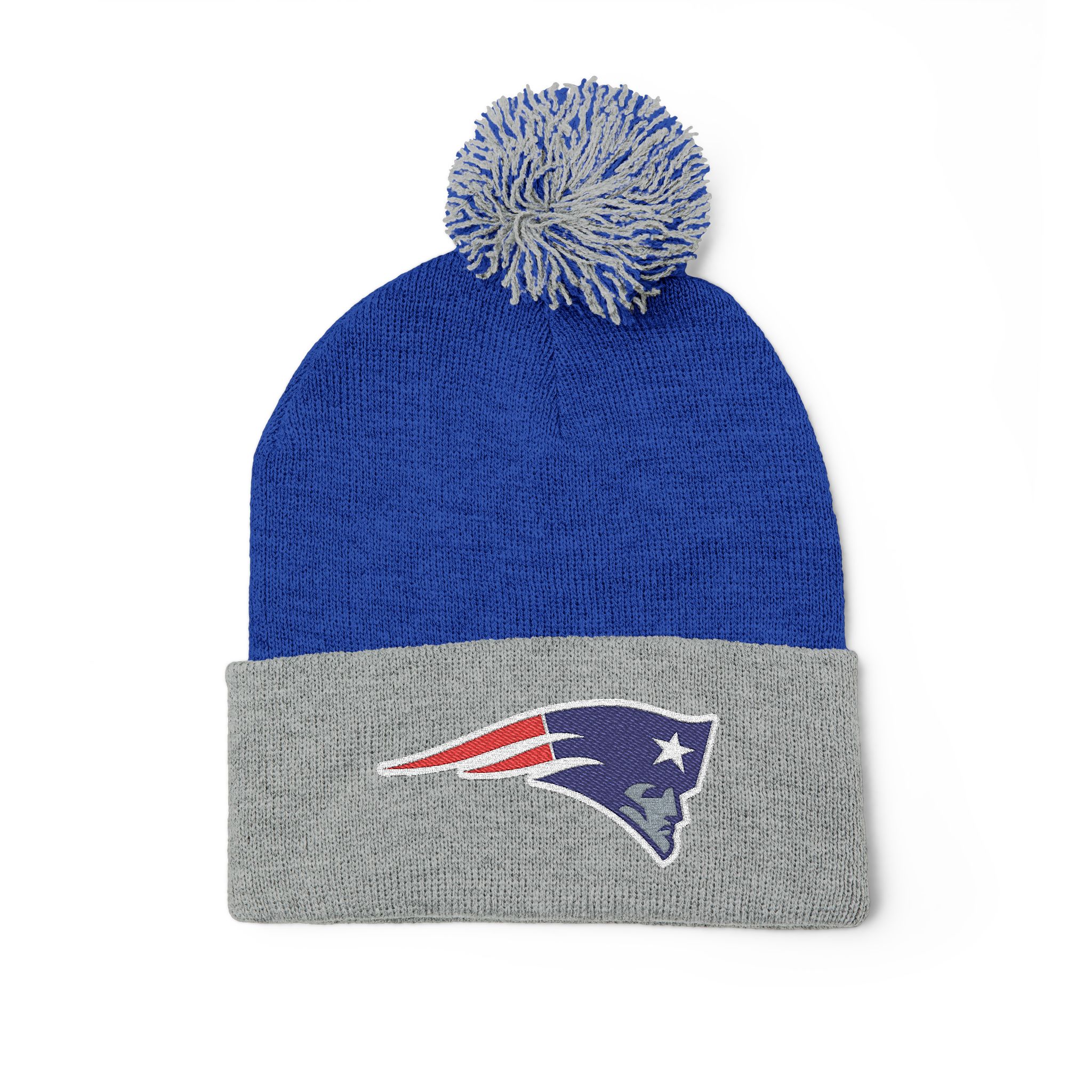 New England Patriots Pom-Pom Knit Cap (Embroidery) - Image 3