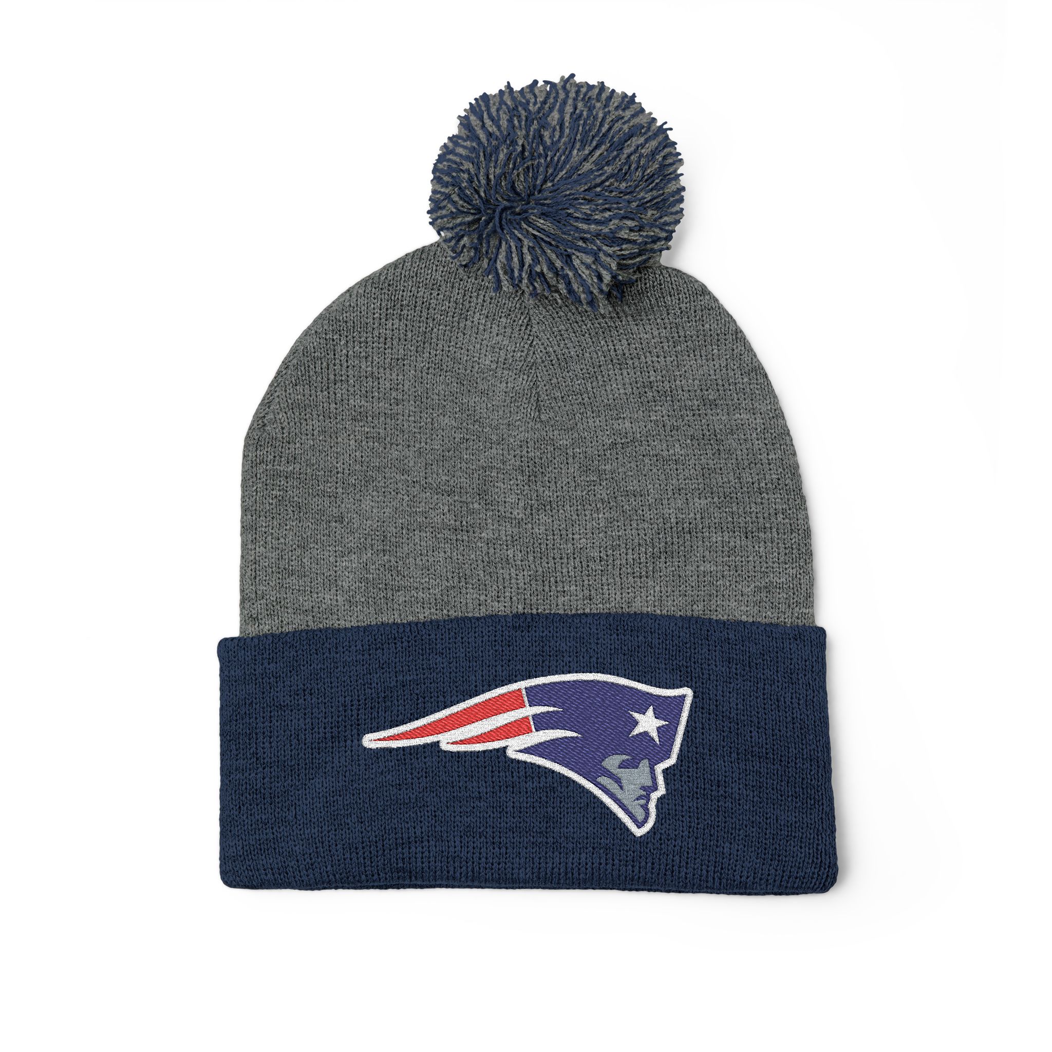 New England Patriots Pom-Pom Knit Cap (Embroidery) - Image 11