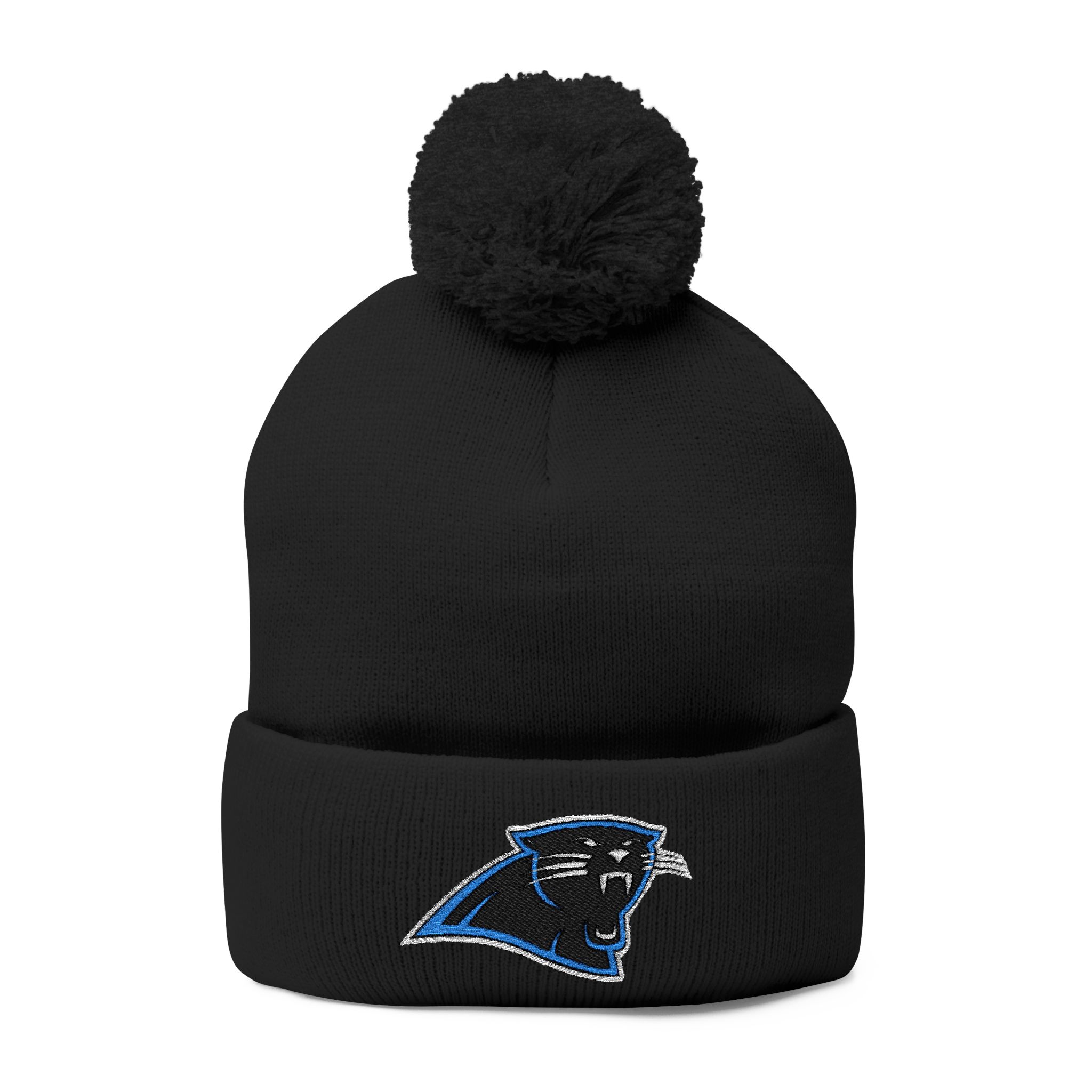 Carolina Panthers Pom-Pom Knit Cap (Embroidery) - Image 17