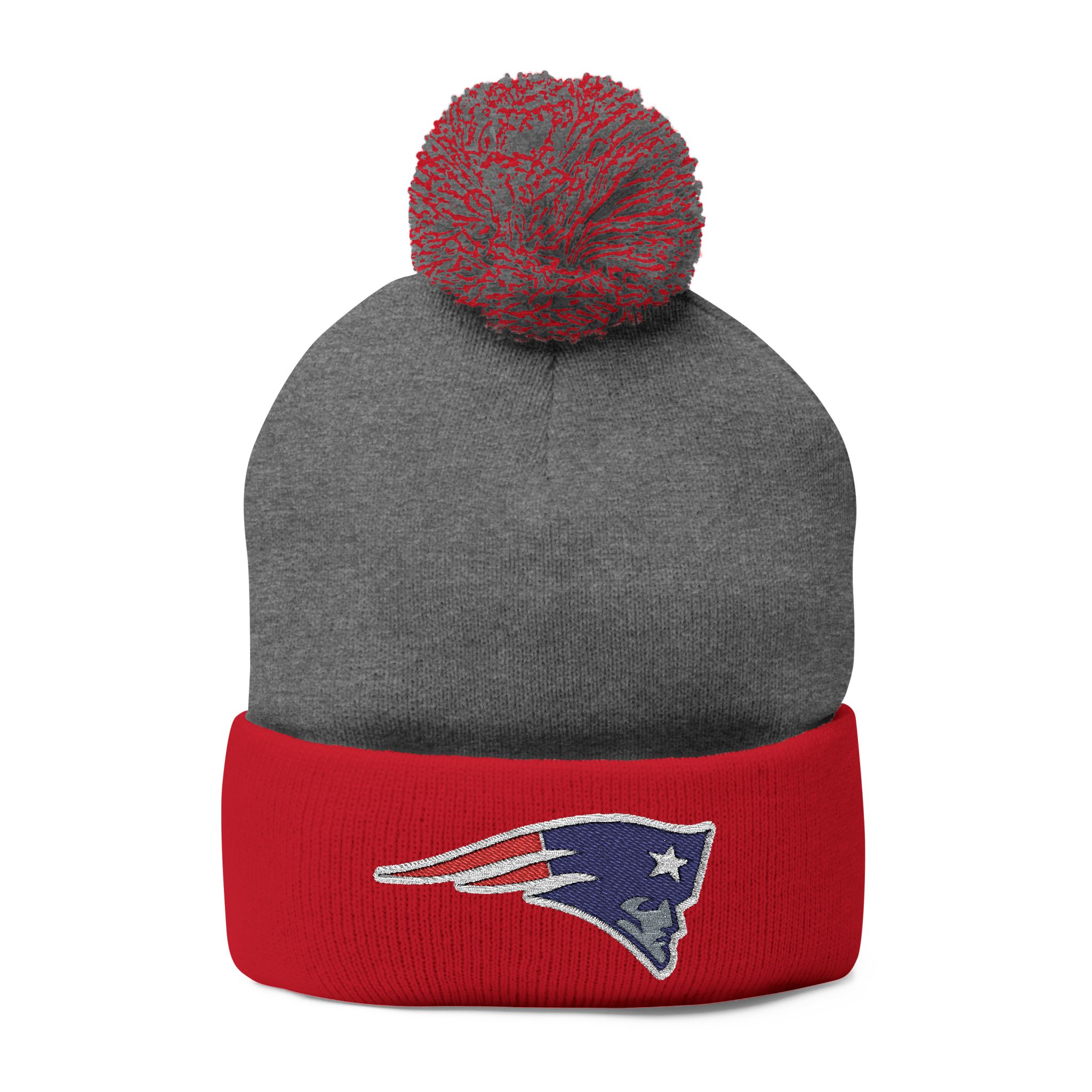 New England Patriots Pom-Pom Knit Cap (Embroidery) - Image 13