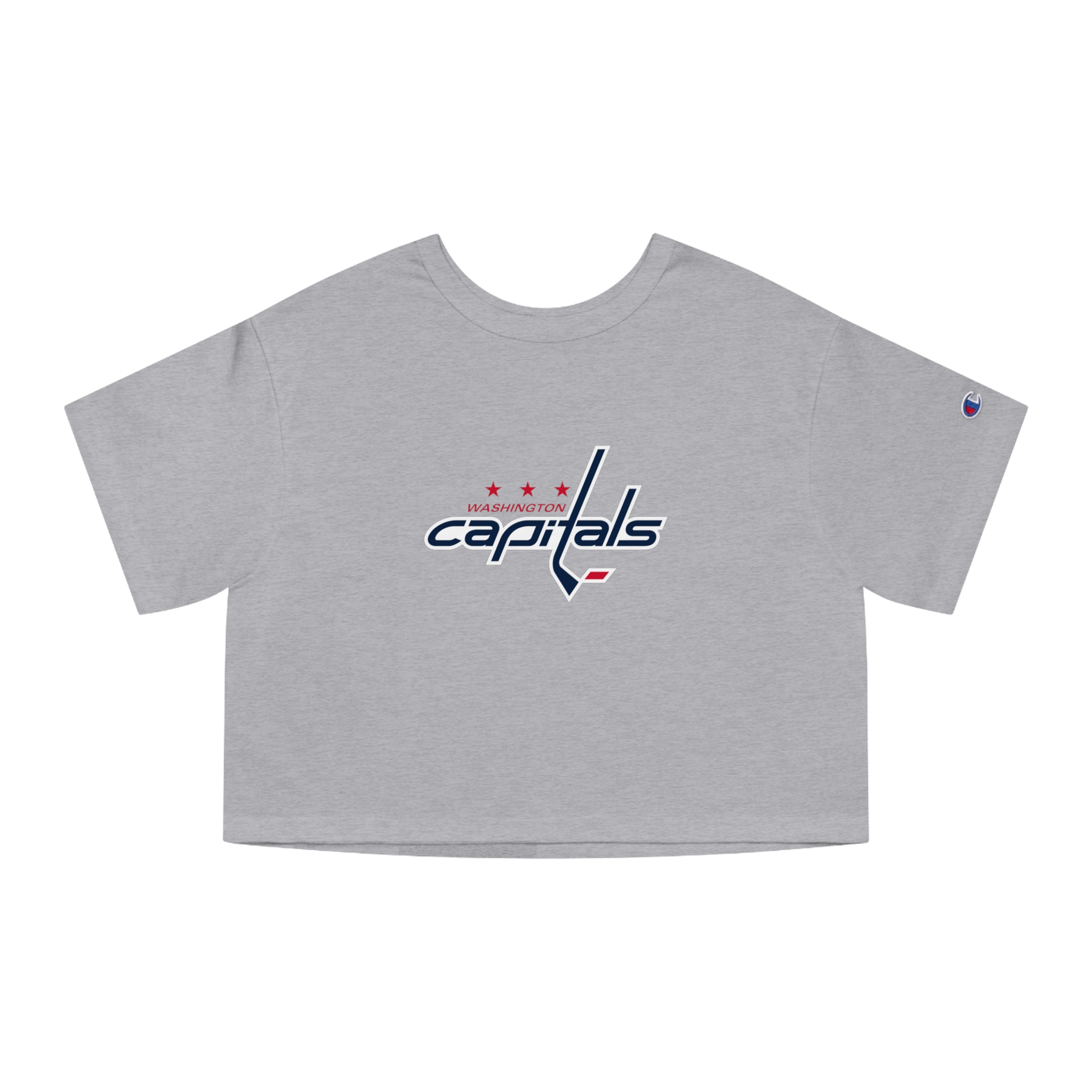 Washington Capitals Champion Women's Heritage Cropped T-Shirt - Image 7