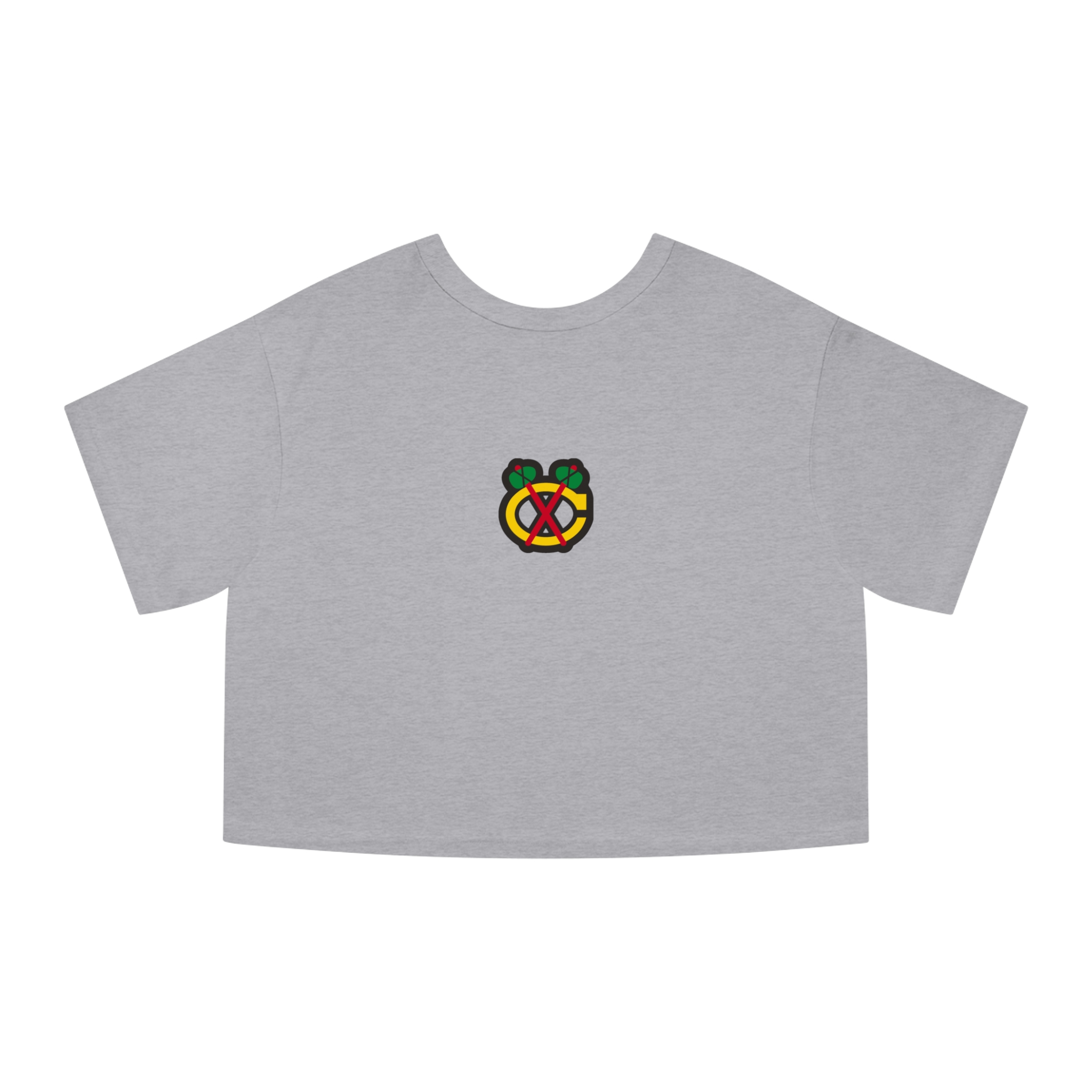 Chicago Blackhawks Champion Women's Heritage Cropped T-Shirt - Image 11