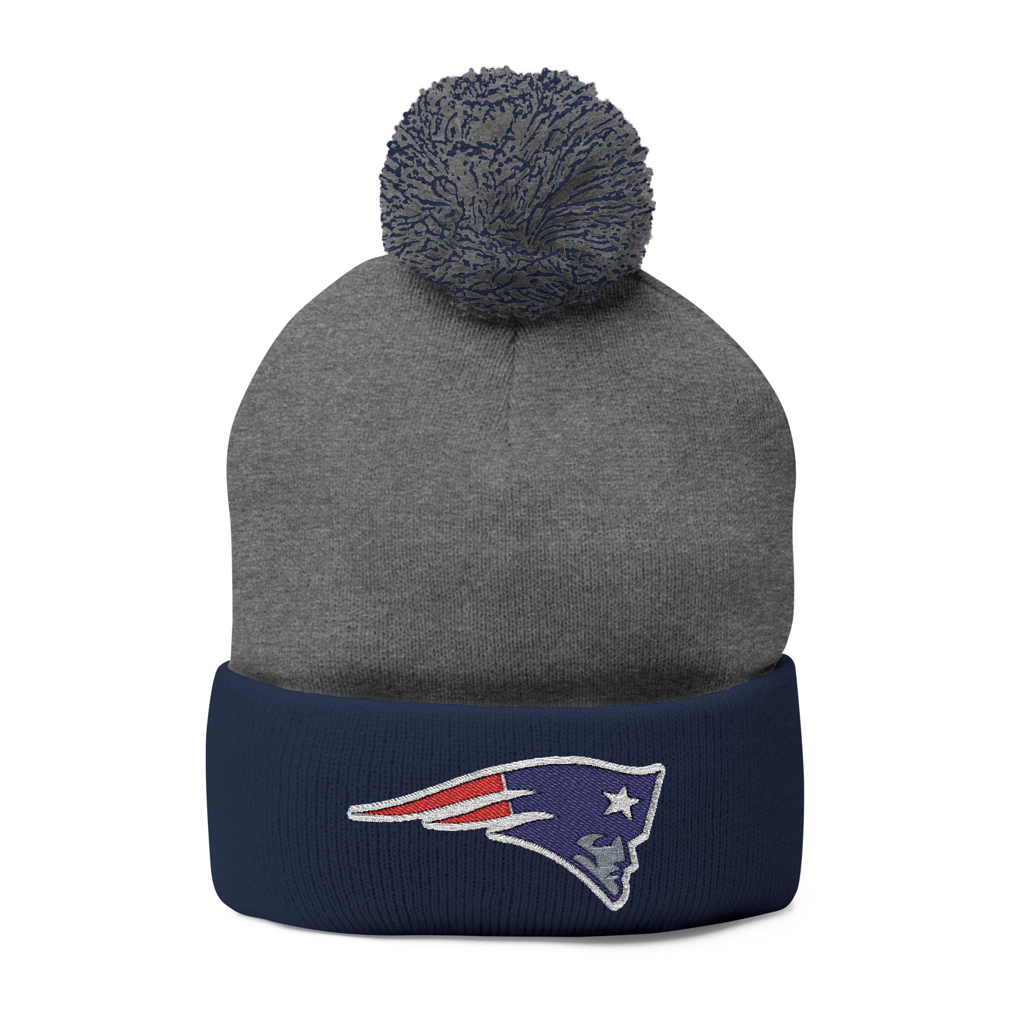 New England Patriots Pom-Pom Knit Cap (Embroidery) - Image 9