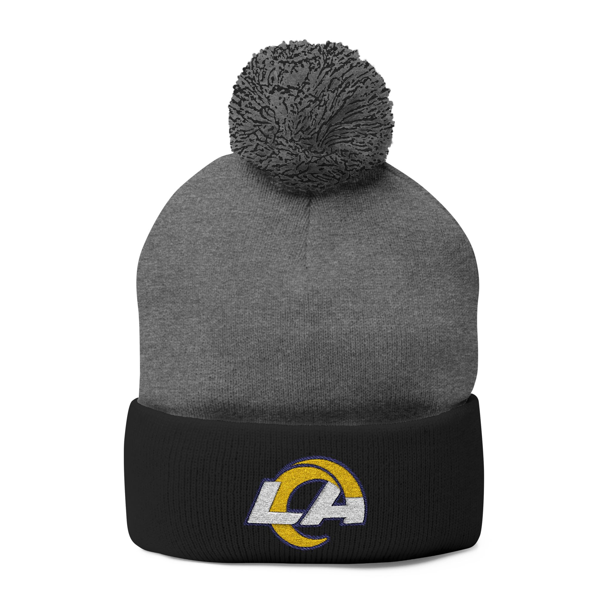 Los Angeles Rams Pom-Pom Knit Cap (Embroidery) - Image 5