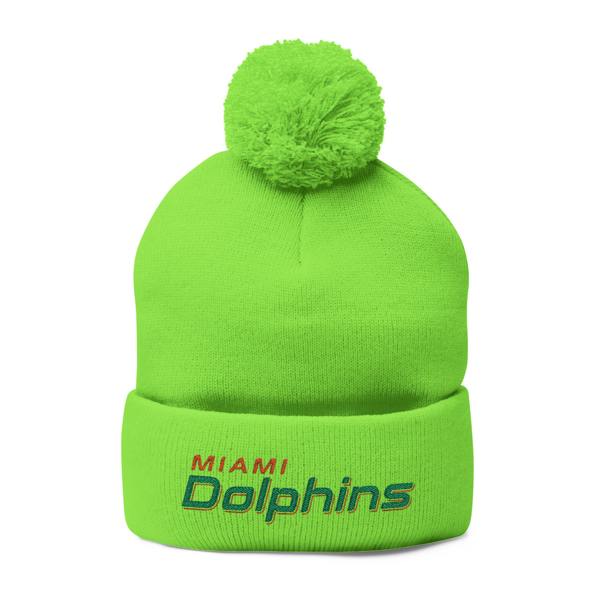 Miami Dolphins Pom-Pom Knit Cap (Embroidery) - Image 21