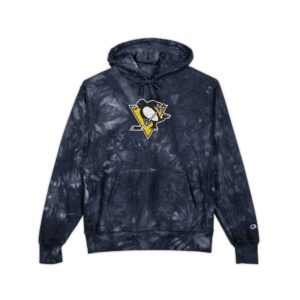 Pittsburgh Penguins Unisex Champion Tie-Dye Hoodie (Embroidery)