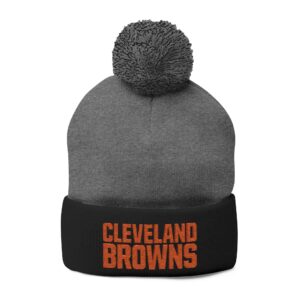 Cleveland Browns Pom-Pom Knit Cap (Embroidery)