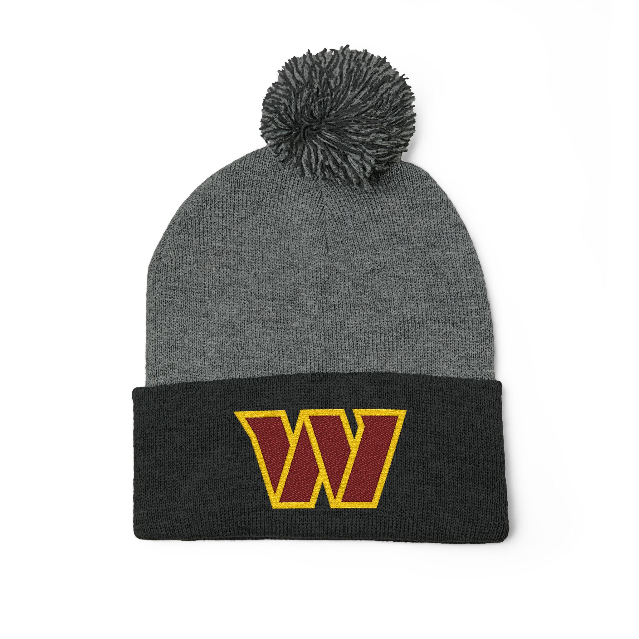 Washington Commanders Pom-Pom Knit Cap (Embroidery) - Image 7
