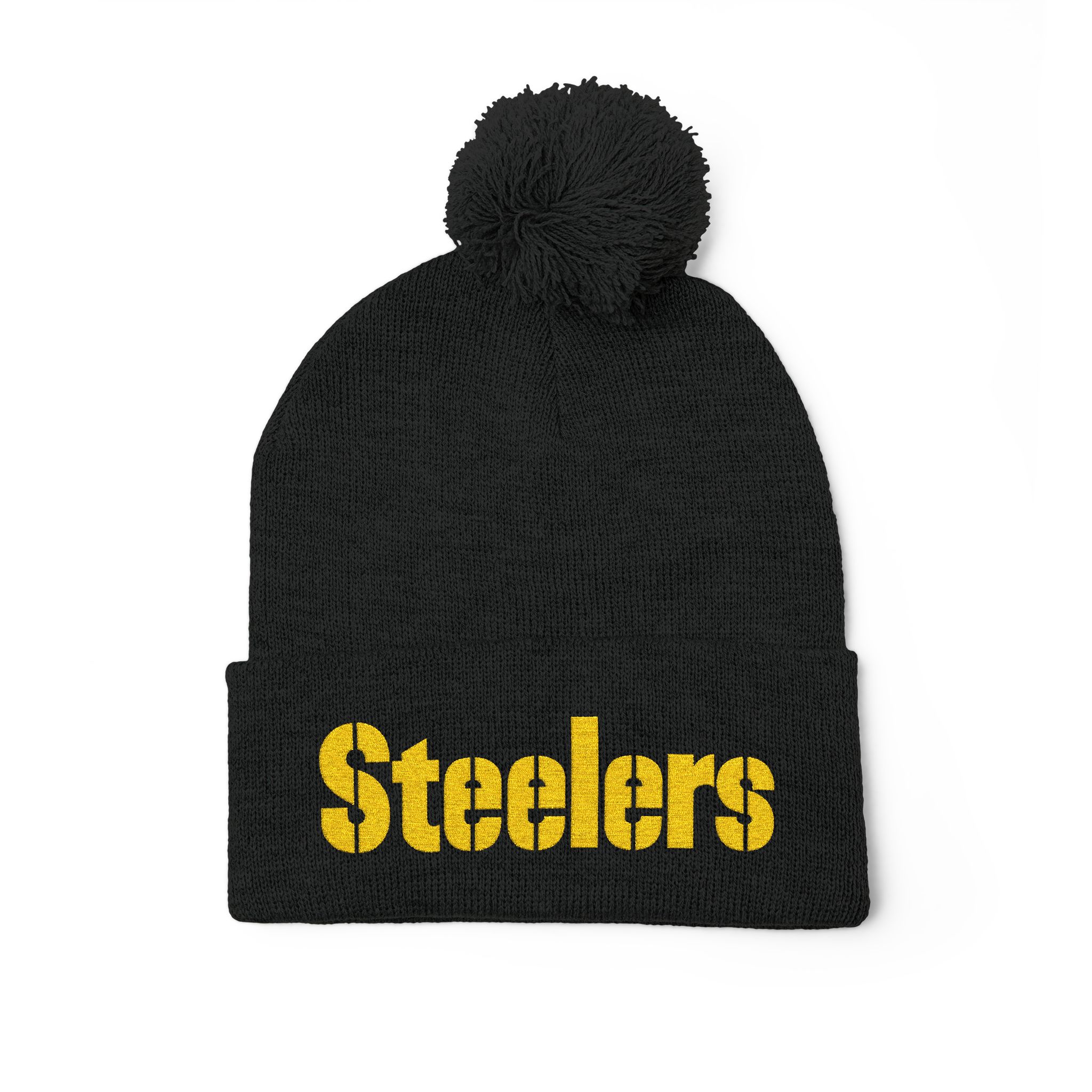 Pittsburgh Steelers Pom-Pom Knit Cap (Embroidery) - Image 11