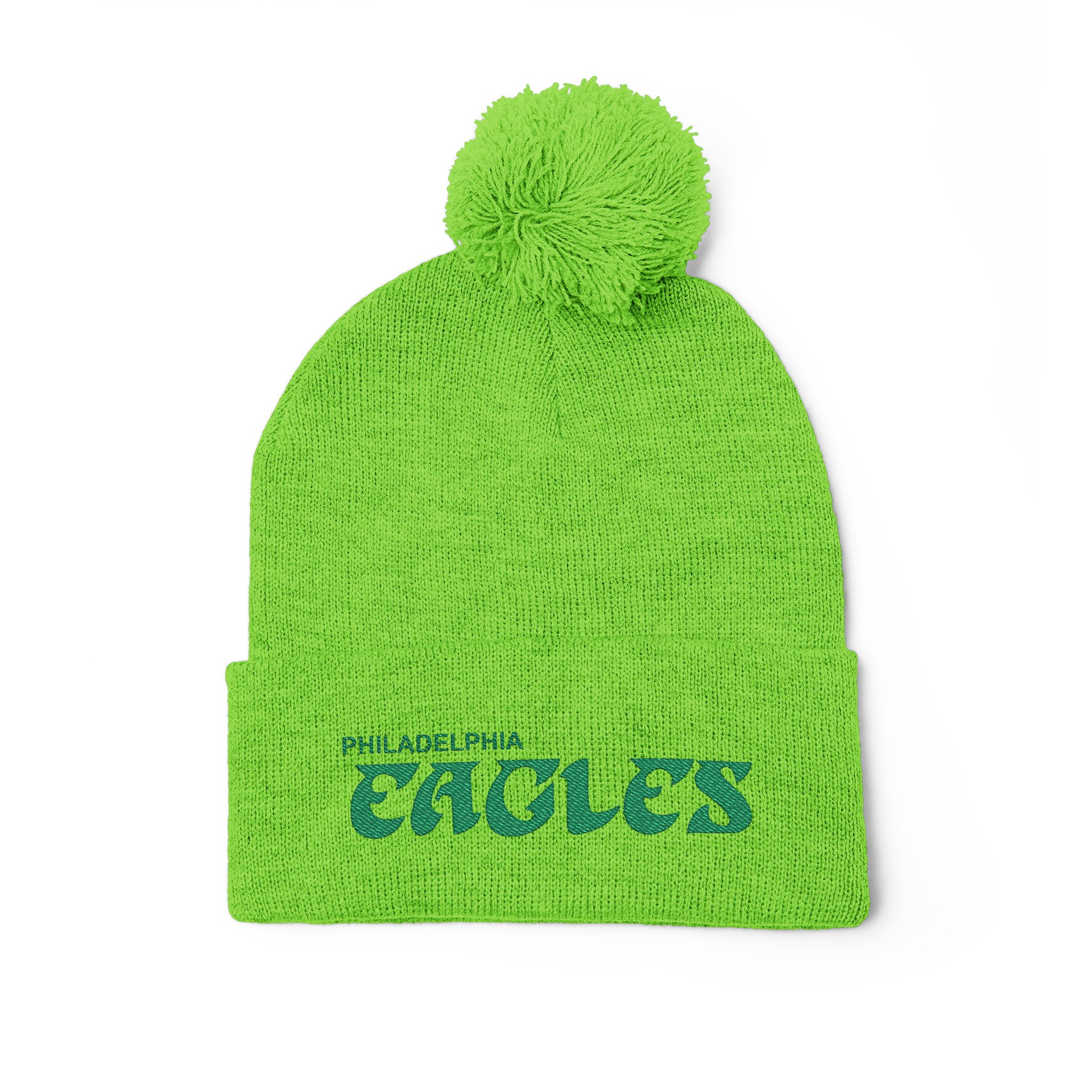 Philadelphia Eagles Pom-Pom Knit Cap (Embroidery) - Image 11