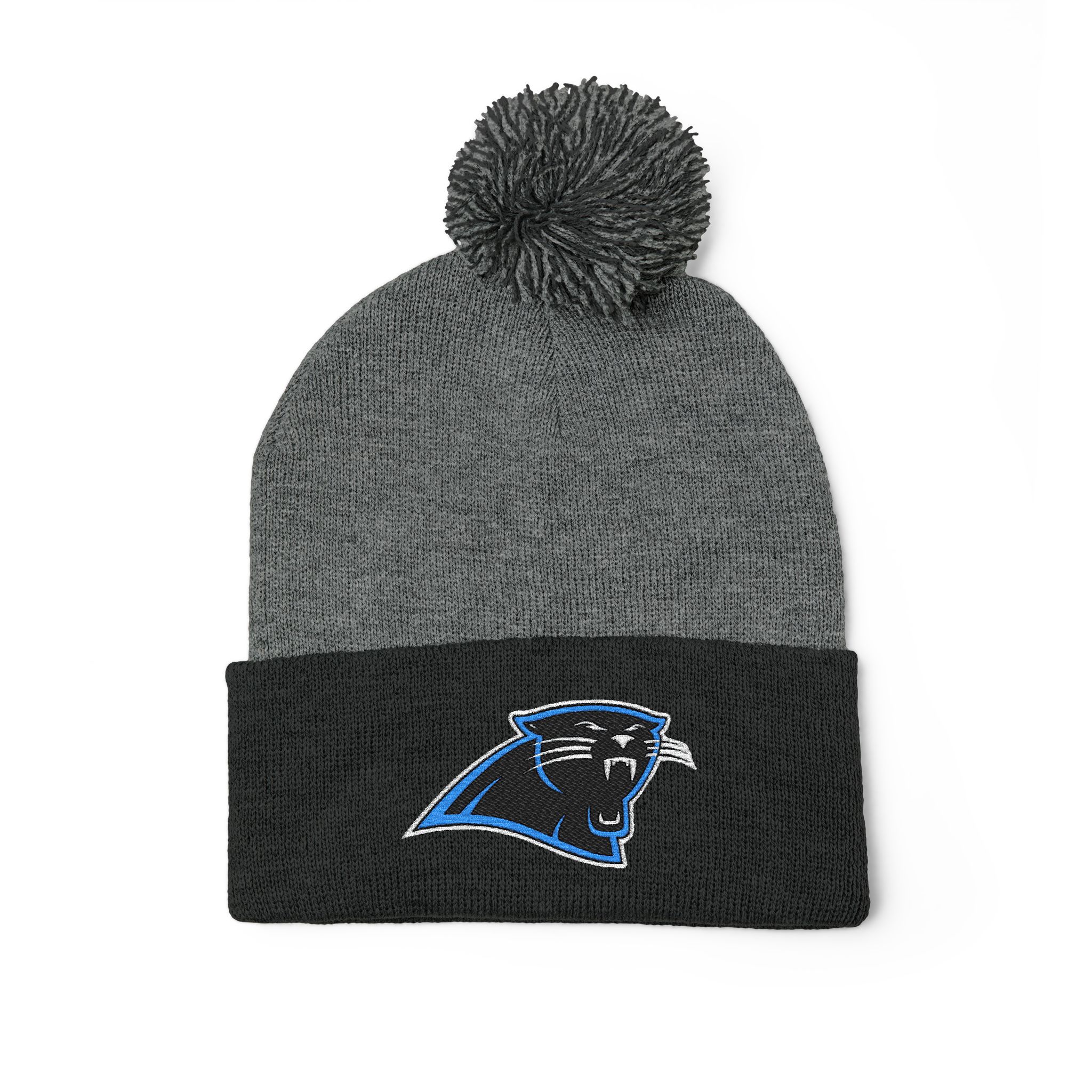 Carolina Panthers Pom-Pom Knit Cap (Embroidery) - Image 7