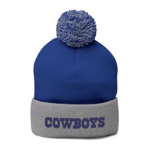 Dallas Cowboys Pom-Pom Knit Cap (Embroidery)