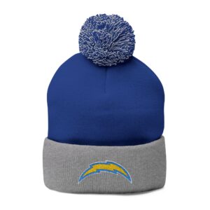 Los Angeles Chargers Pom-Pom Knit Cap (Embroidery)
