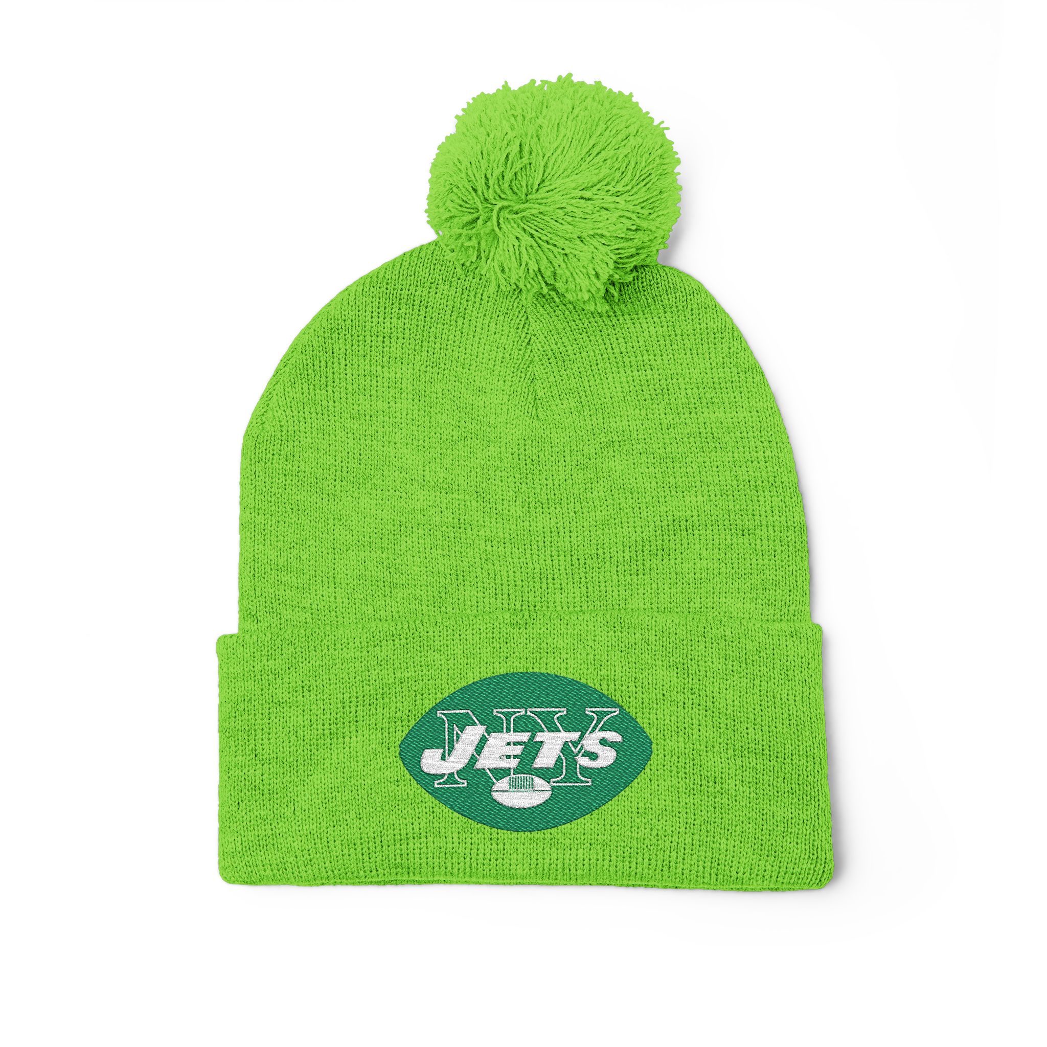 New York Jets Pom-Pom Knit Cap (Embroidery) - Image 3