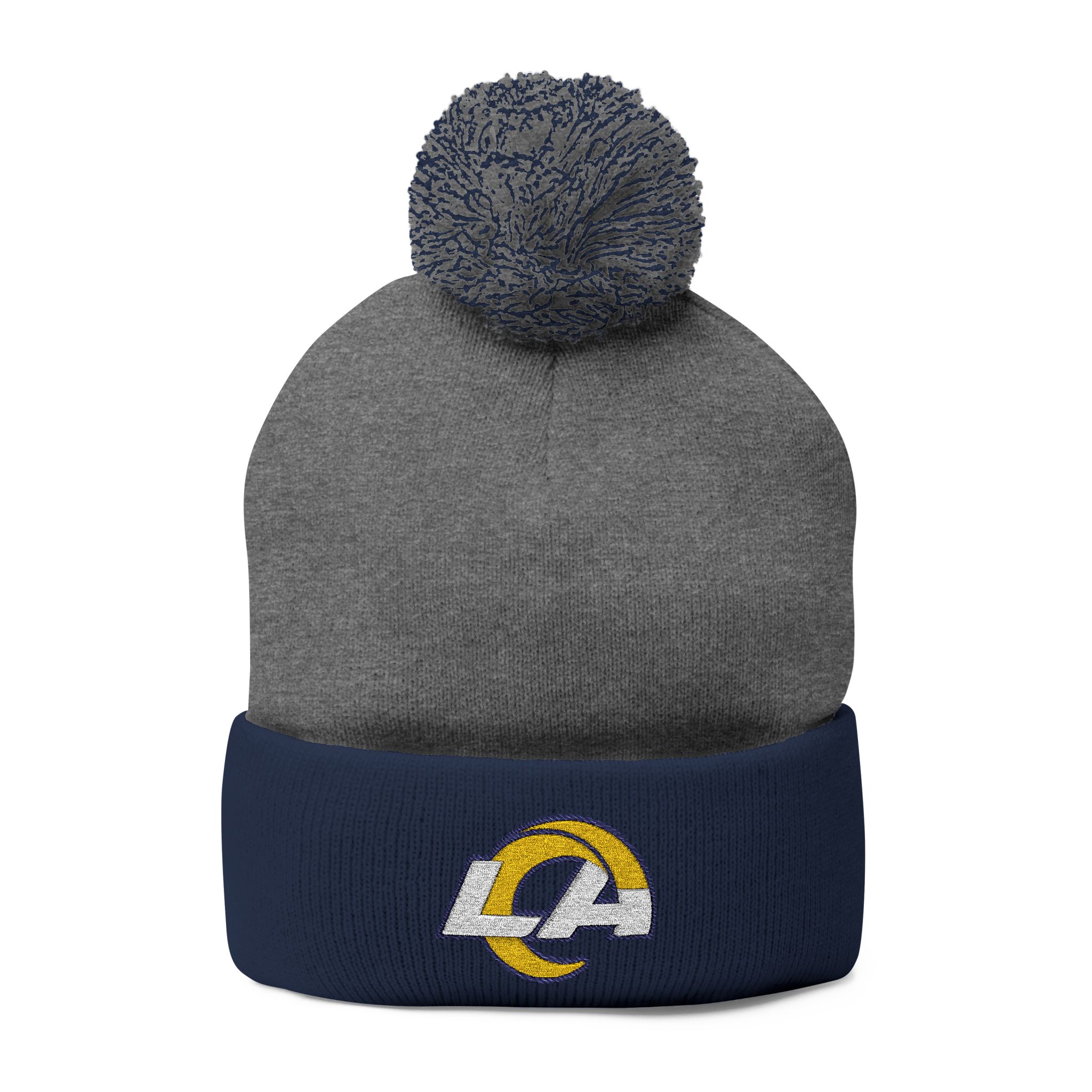 Los Angeles Rams Pom-Pom Knit Cap (Embroidery) - Image 9