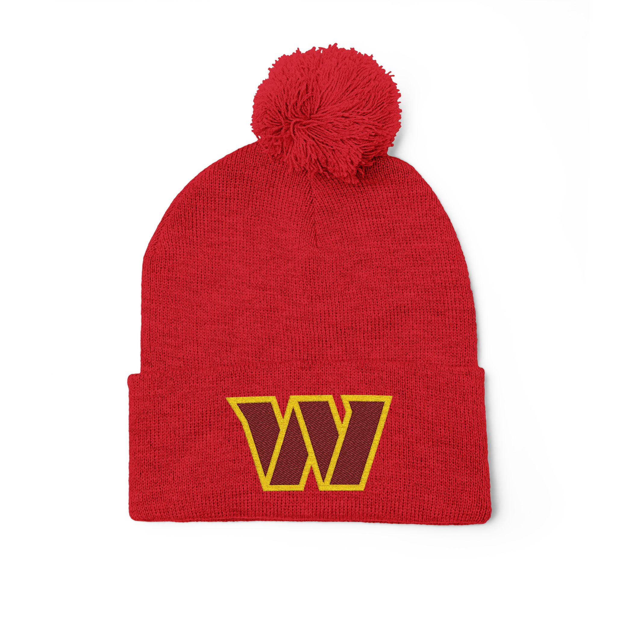 Washington Commanders Pom-Pom Knit Cap (Embroidery) - Image 15