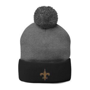 New Orleans Saints Pom-Pom Knit Cap (Embroidery)