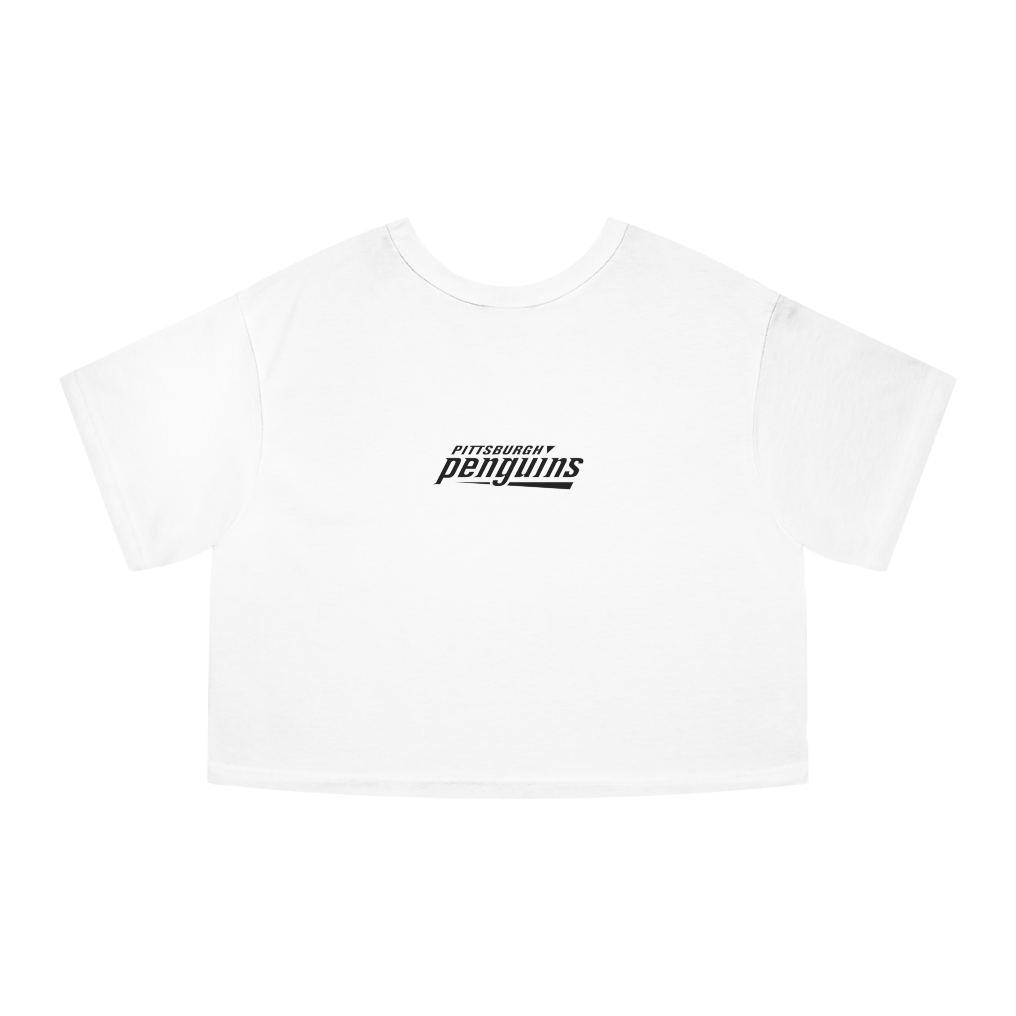 Pittsburgh Penguins Champion Women's Heritage Cropped T-Shirt - Image 5