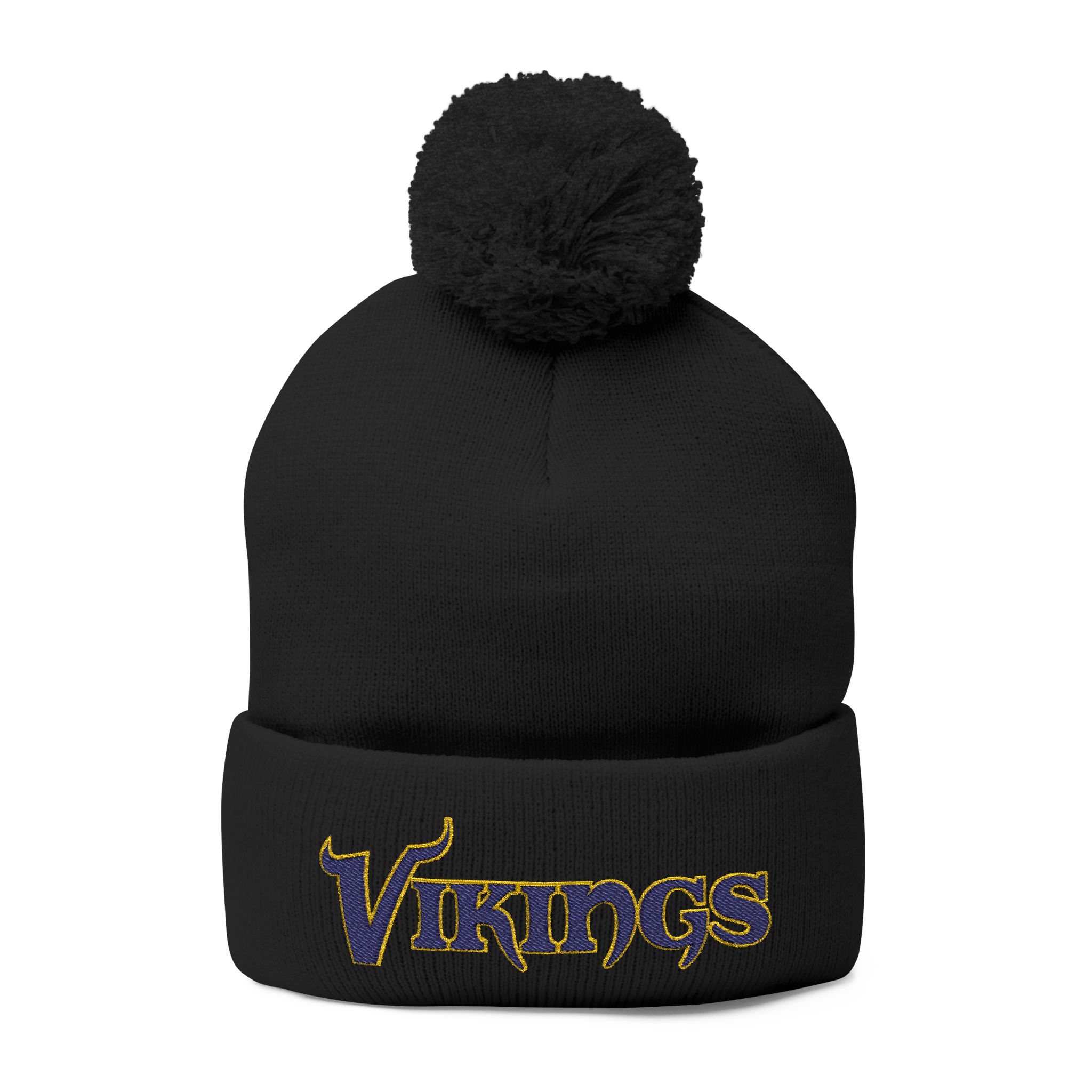 Minnesota Vikings Pom-Pom Knit Cap (Embroidery) - Image 17