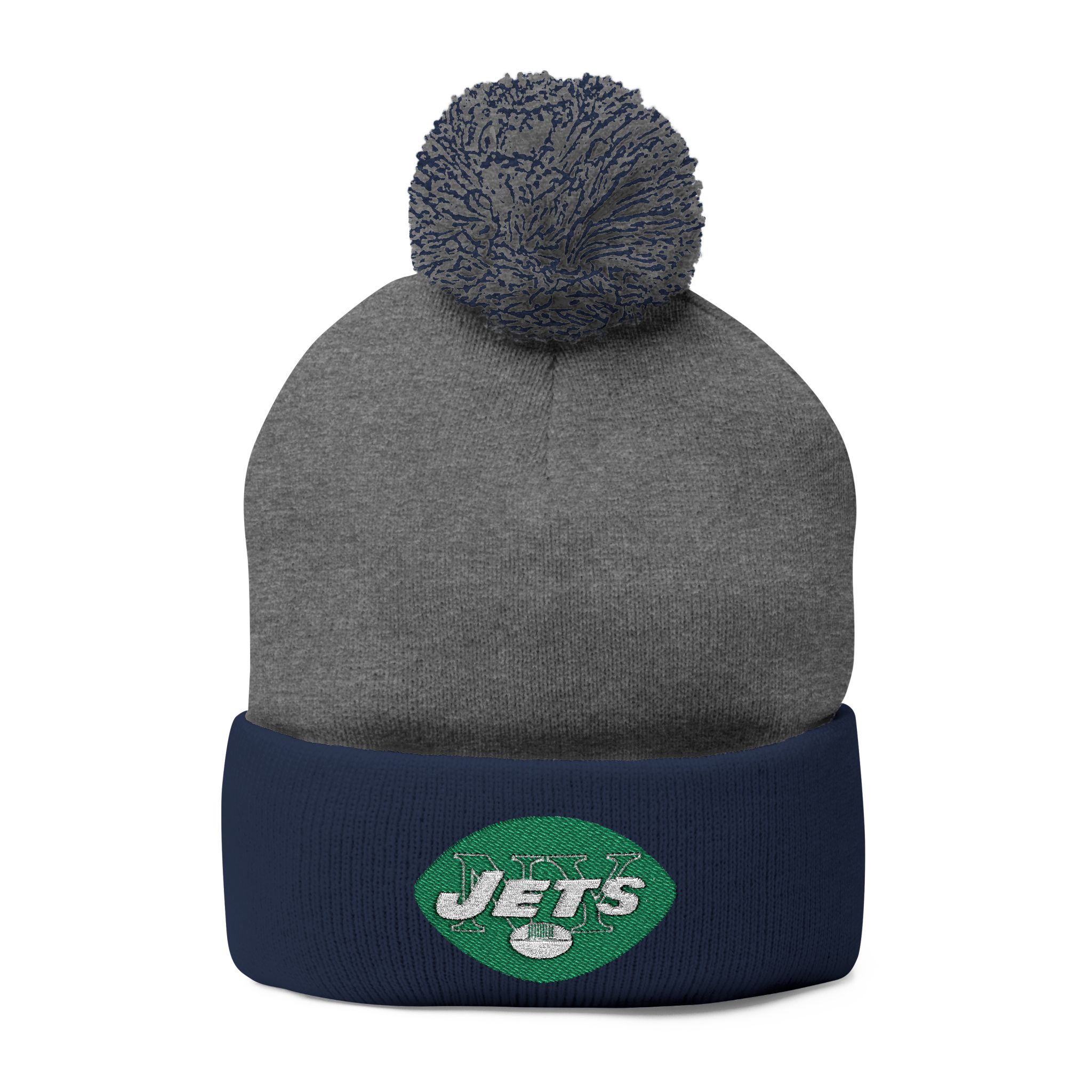 New York Jets Pom-Pom Knit Cap (Embroidery) - Image 9