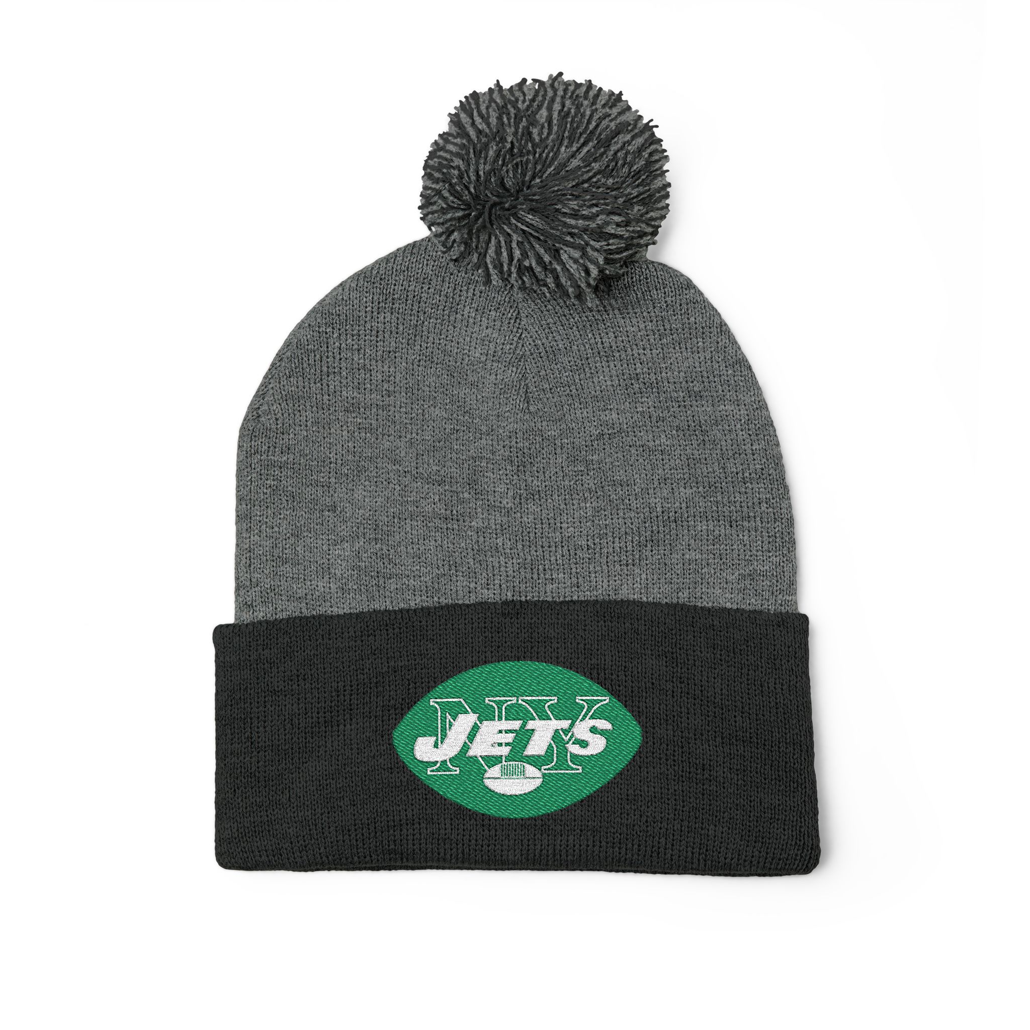 New York Jets Pom-Pom Knit Cap (Embroidery) - Image 7
