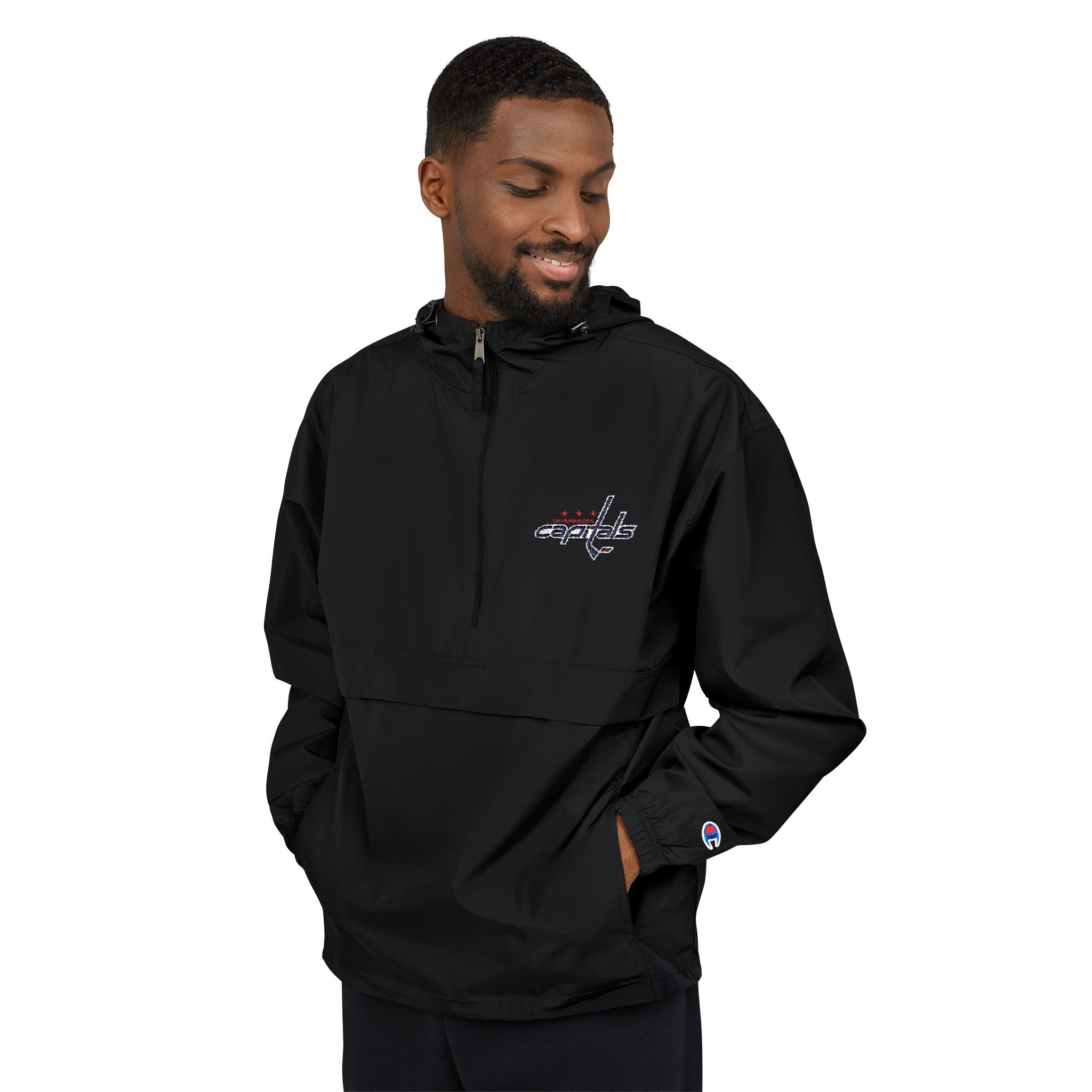Washington Capitals Champion Unisex Packable Anorak Jacket - Image 11