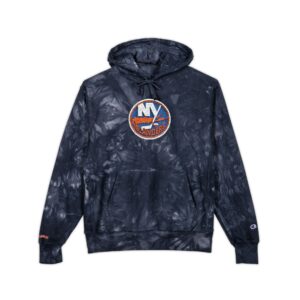 New York Islanders Unisex Champion Tie-Dye Hoodie (Embroidery)