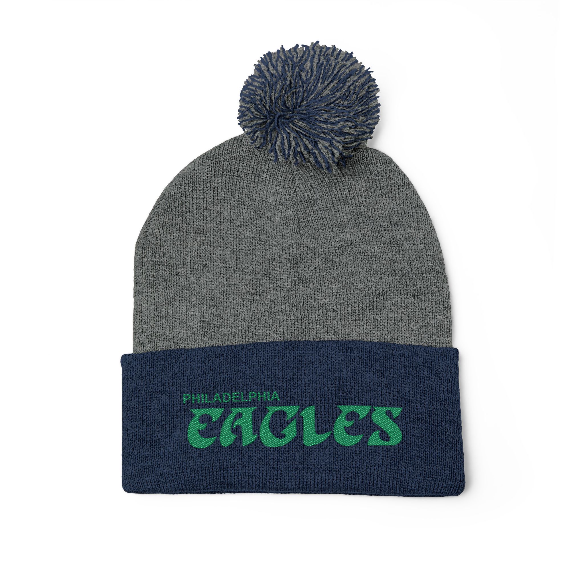 Philadelphia Eagles Pom-Pom Knit Cap (Embroidery) - Image 7