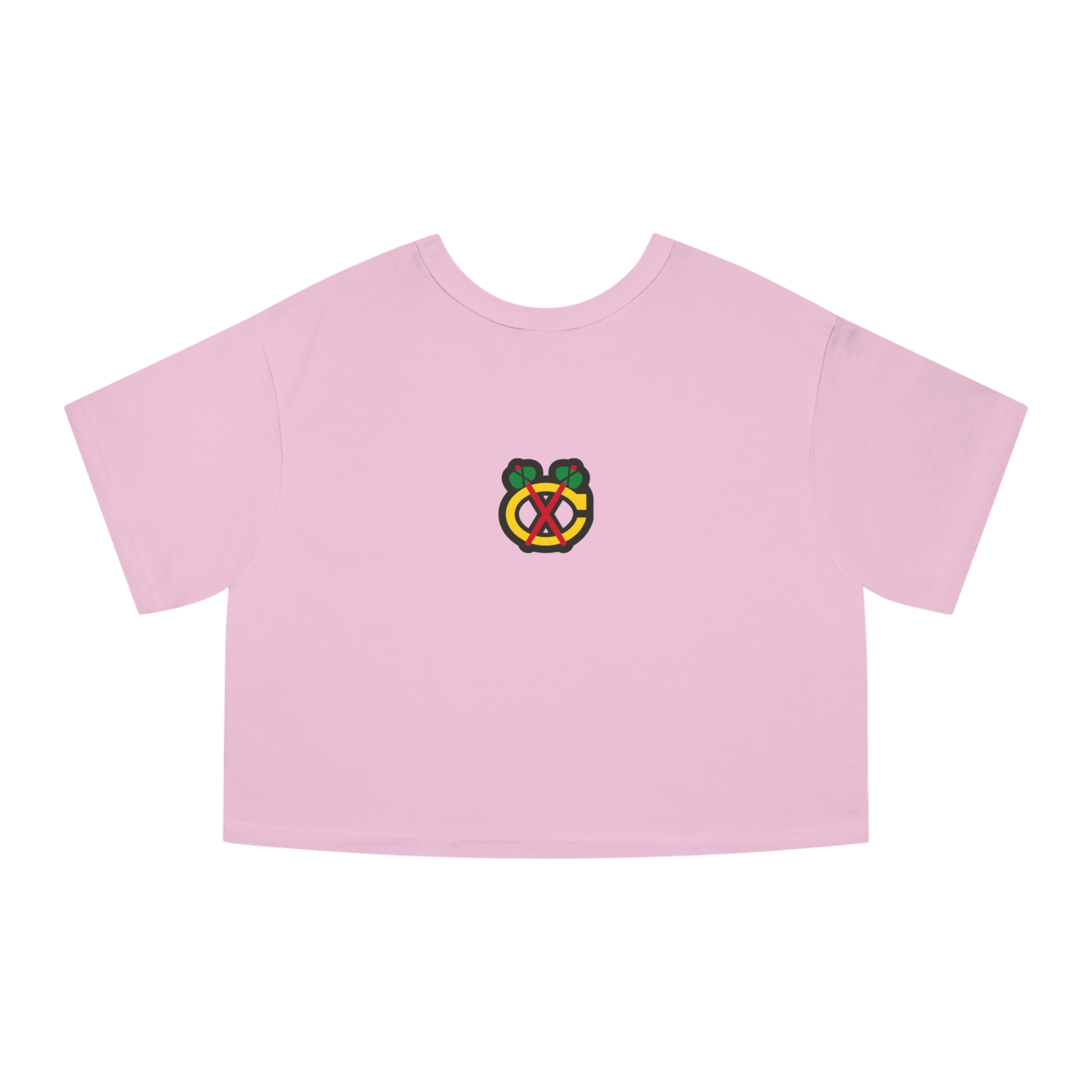 Chicago Blackhawks Champion Women's Heritage Cropped T-Shirt - Image 5