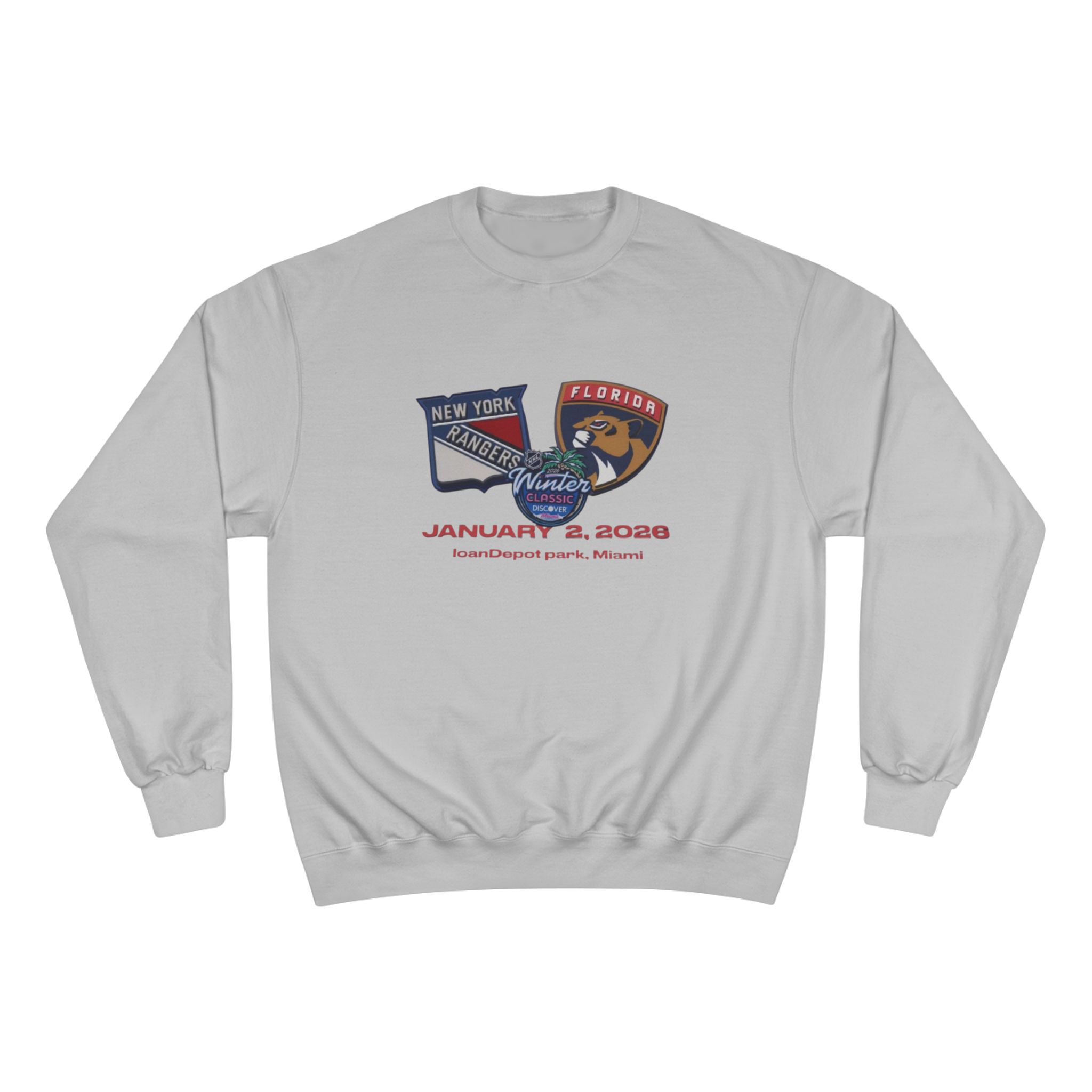 Florida Panthers vs New York Rangers 2026 NHL Winter Classic 2026 NHL Winter Classic Champion Sweatshirt - Image 5