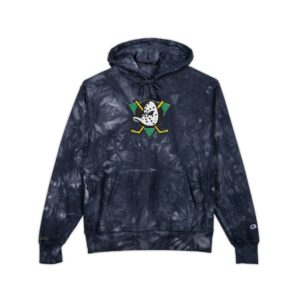 Anaheim Ducks Unisex Champion Tie-Dye Hoodie (Embroidery)