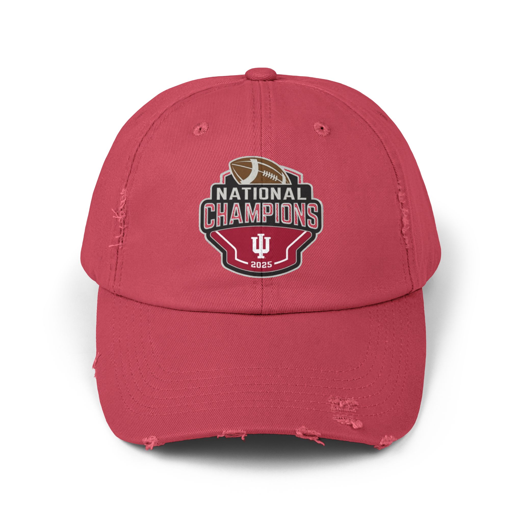 Indiana Hoosiers 2025 College Football Playoff National Championship Unisex Distressed Cap - Image 21