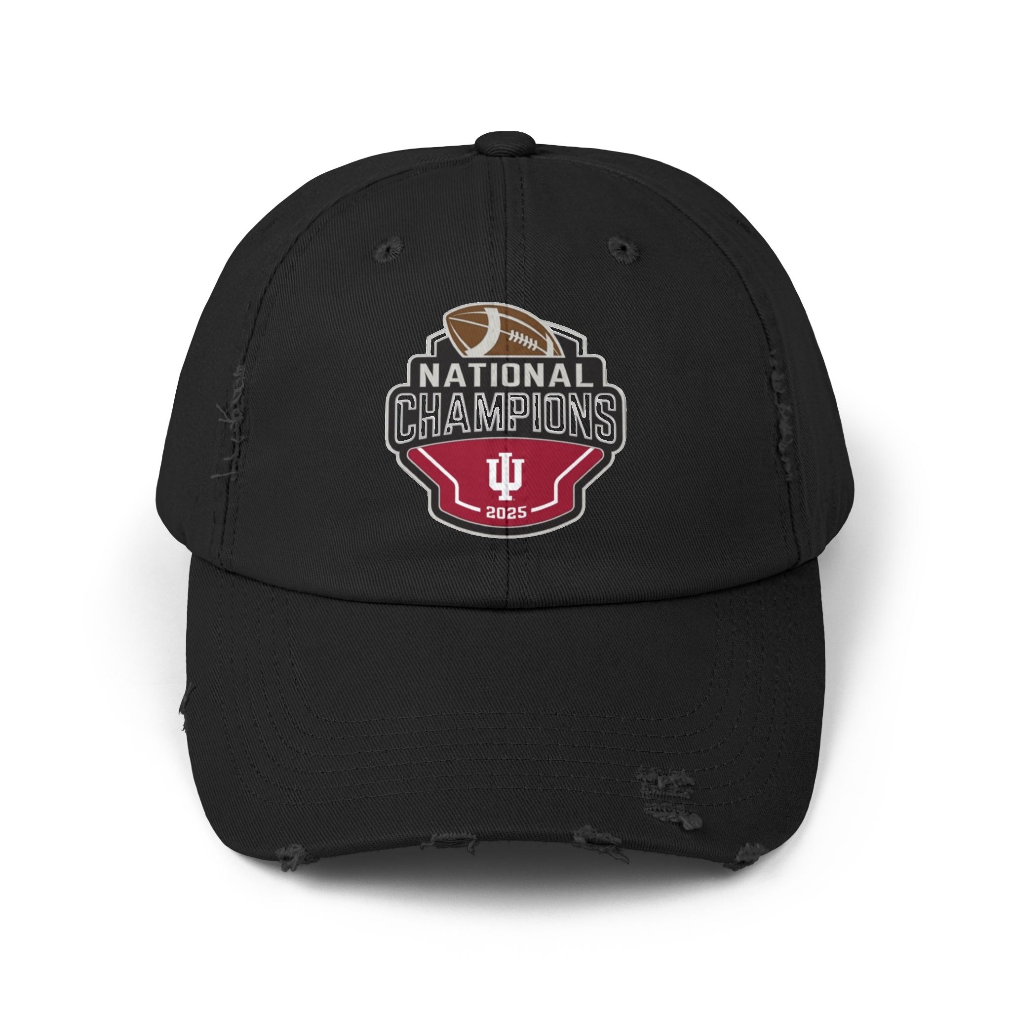 Indiana Hoosiers 2025 College Football Playoff National Championship Unisex Distressed Cap - Image 25