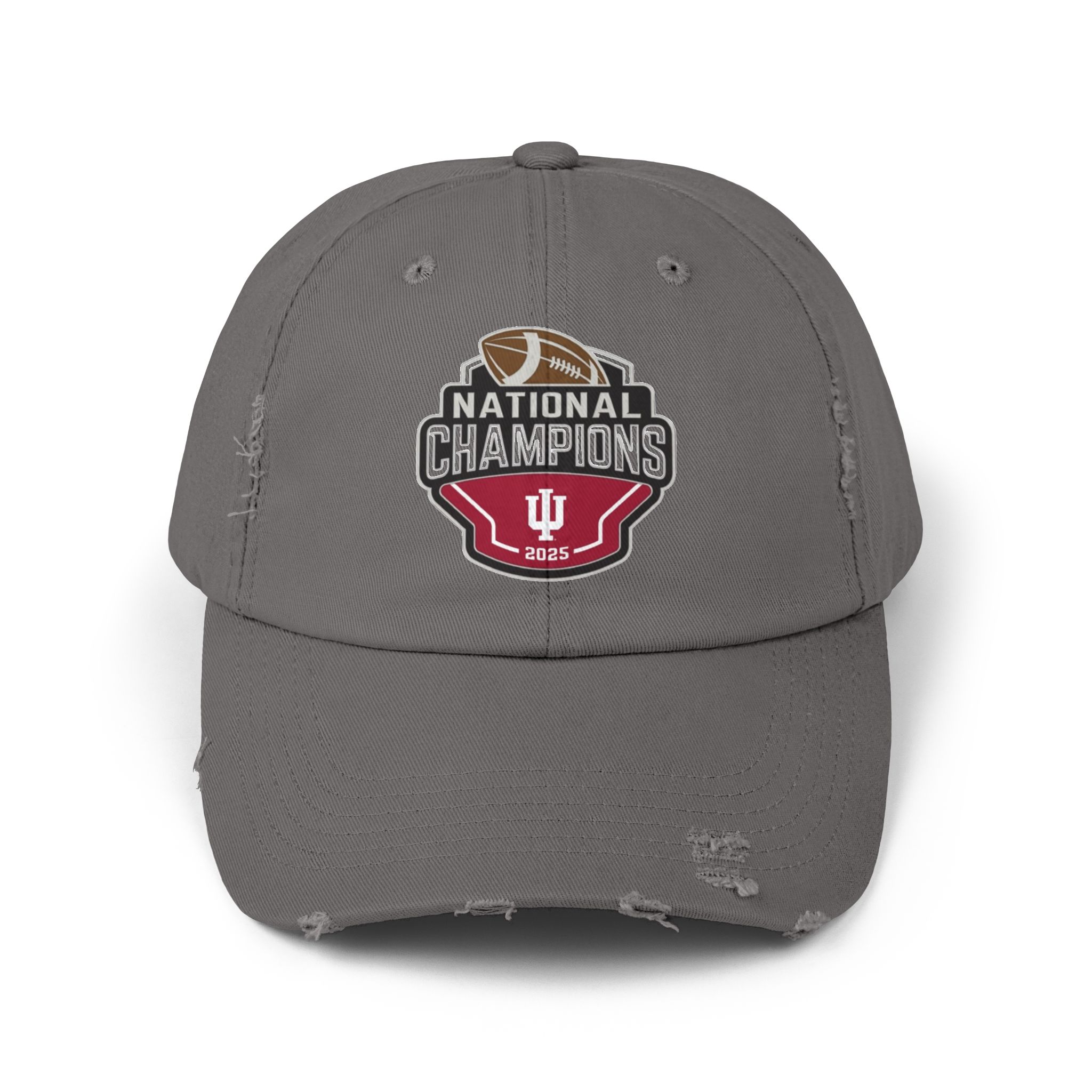Indiana Hoosiers 2025 College Football Playoff National Championship Unisex Distressed Cap - Image 13