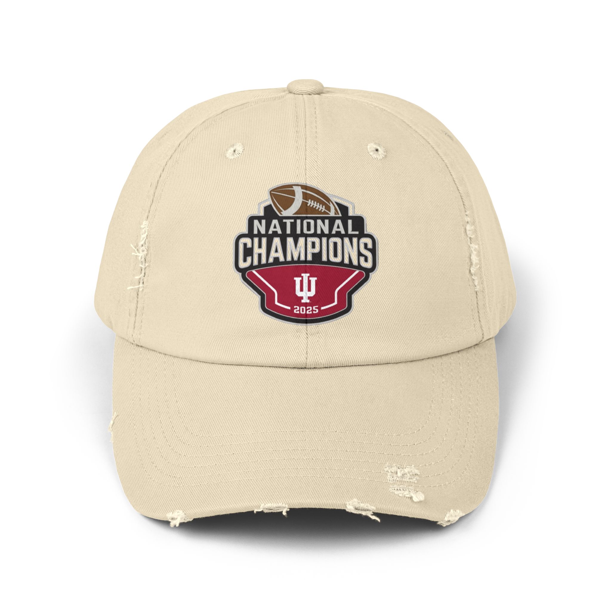 Indiana Hoosiers 2025 College Football Playoff National Championship Unisex Distressed Cap