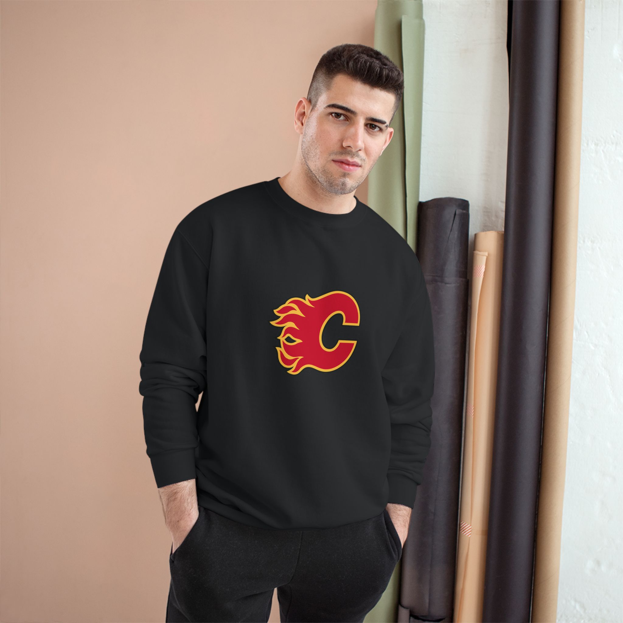Calgary Flames Champion Sweatshirt - Image 23
