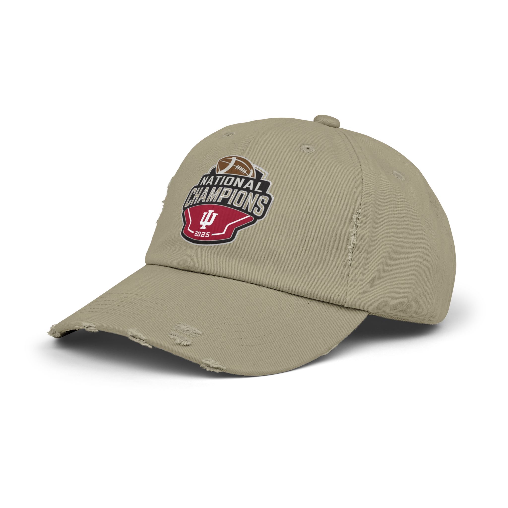 Indiana Hoosiers 2025 College Football Playoff National Championship Unisex Distressed Cap - Image 10