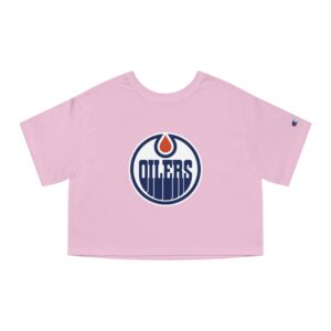 Edmonton Oilers Champion Women's Heritage Cropped T-Shirt