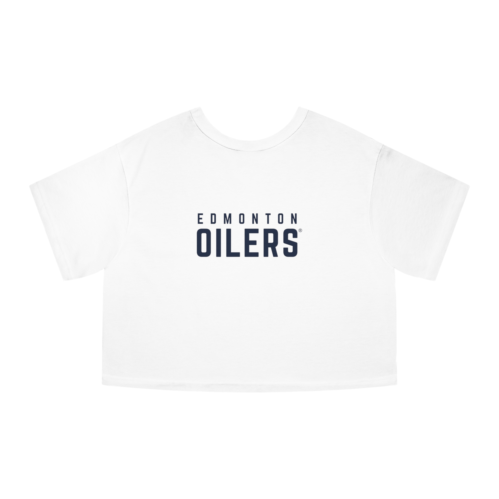 Edmonton Oilers Champion Women's Heritage Cropped T-Shirt - Image 8