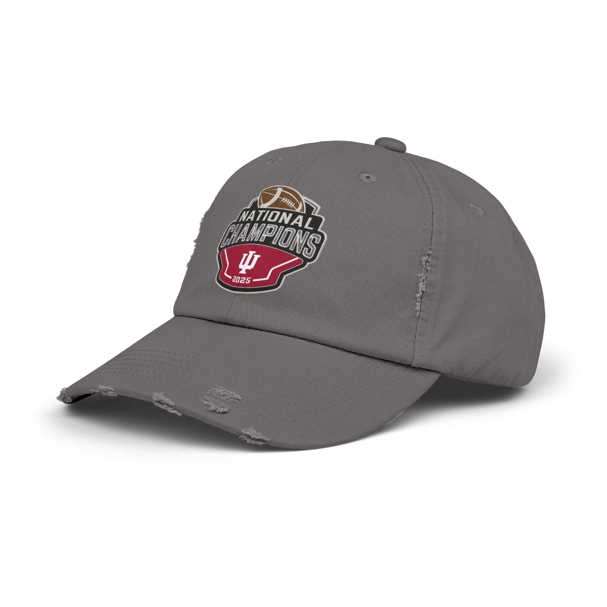 Indiana Hoosiers 2025 College Football Playoff National Championship Unisex Distressed Cap - Image 14