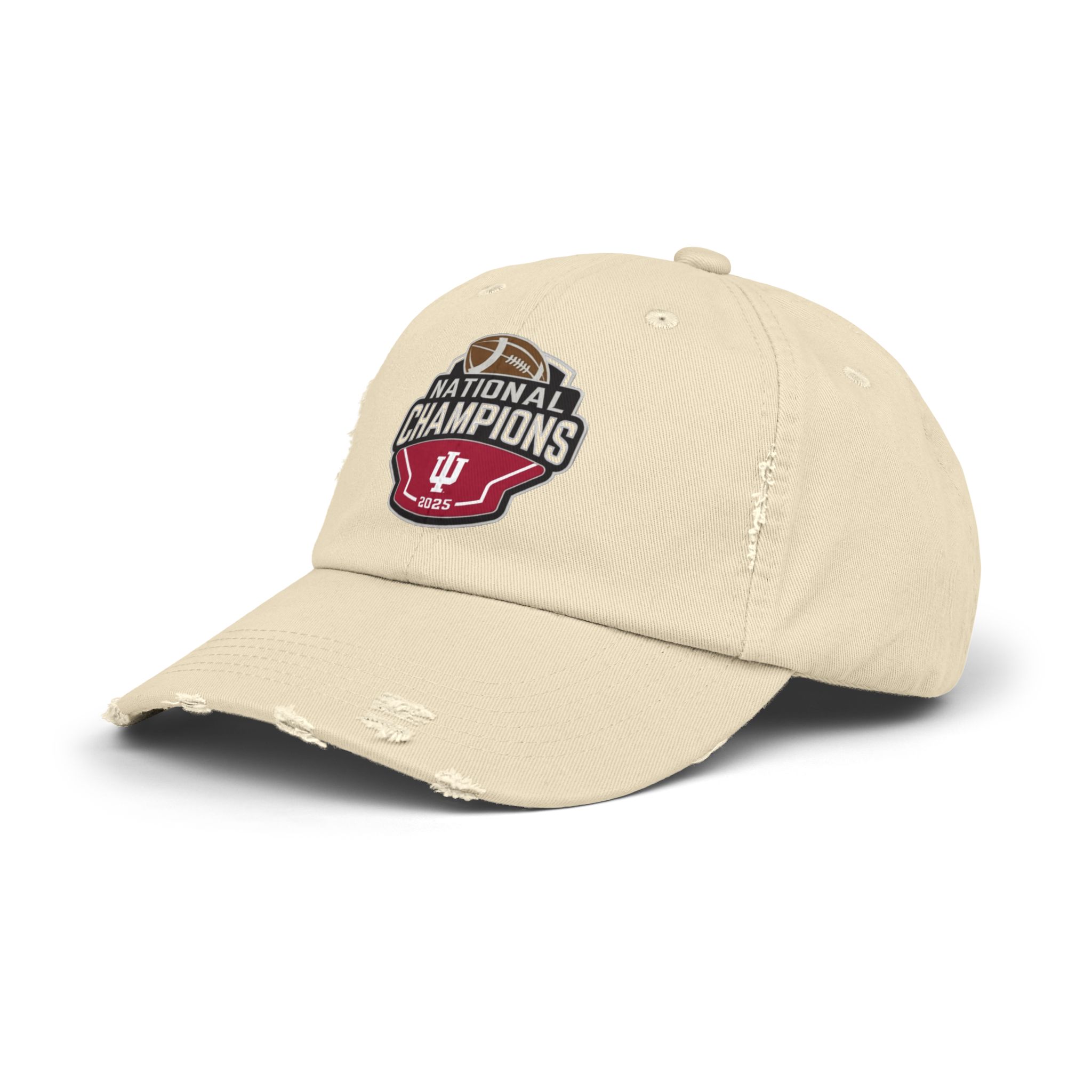 Indiana Hoosiers 2025 College Football Playoff National Championship Unisex Distressed Cap - Image 2