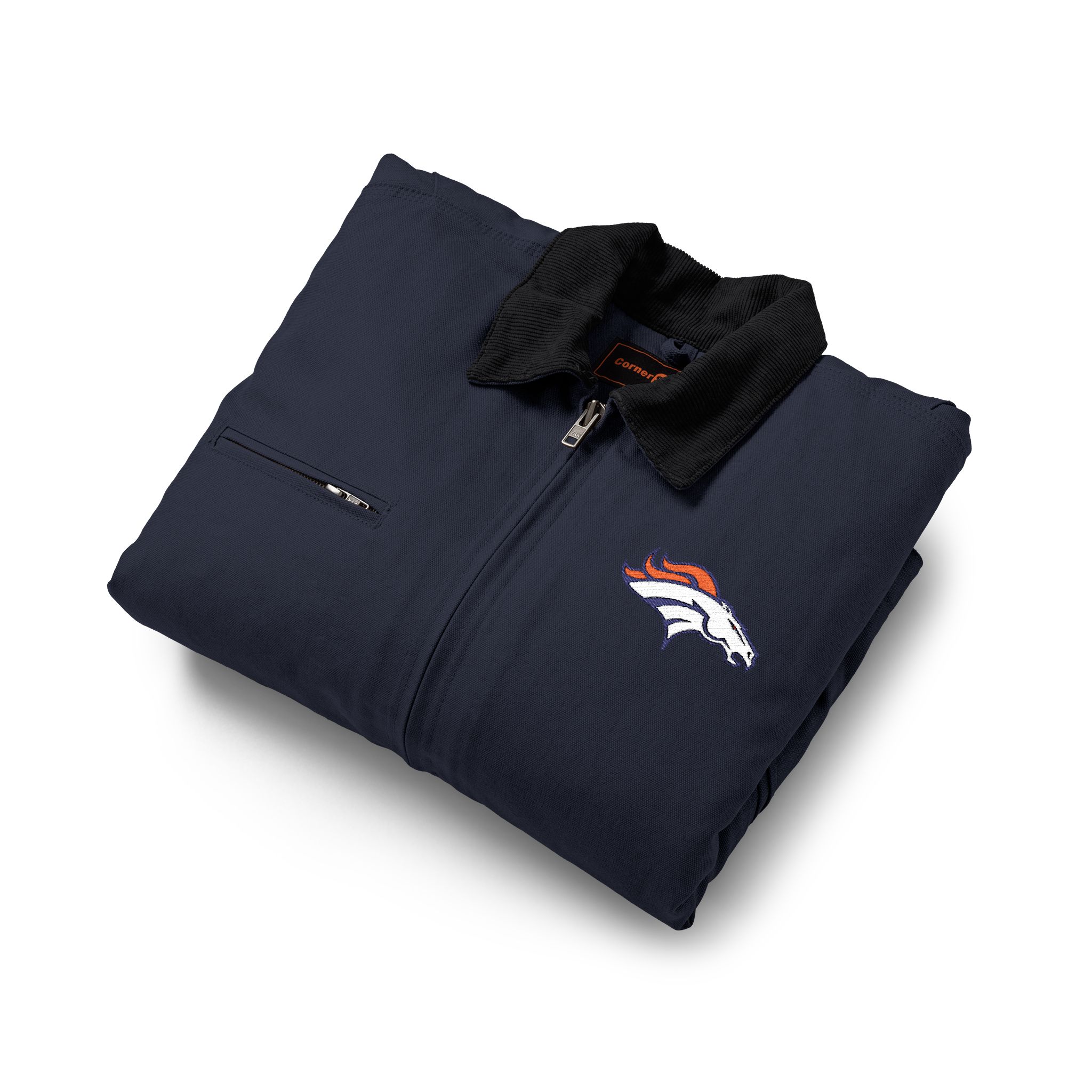 Denver Broncos CornerStone® Unisex Duck Cloth Work Jacket - Image 7