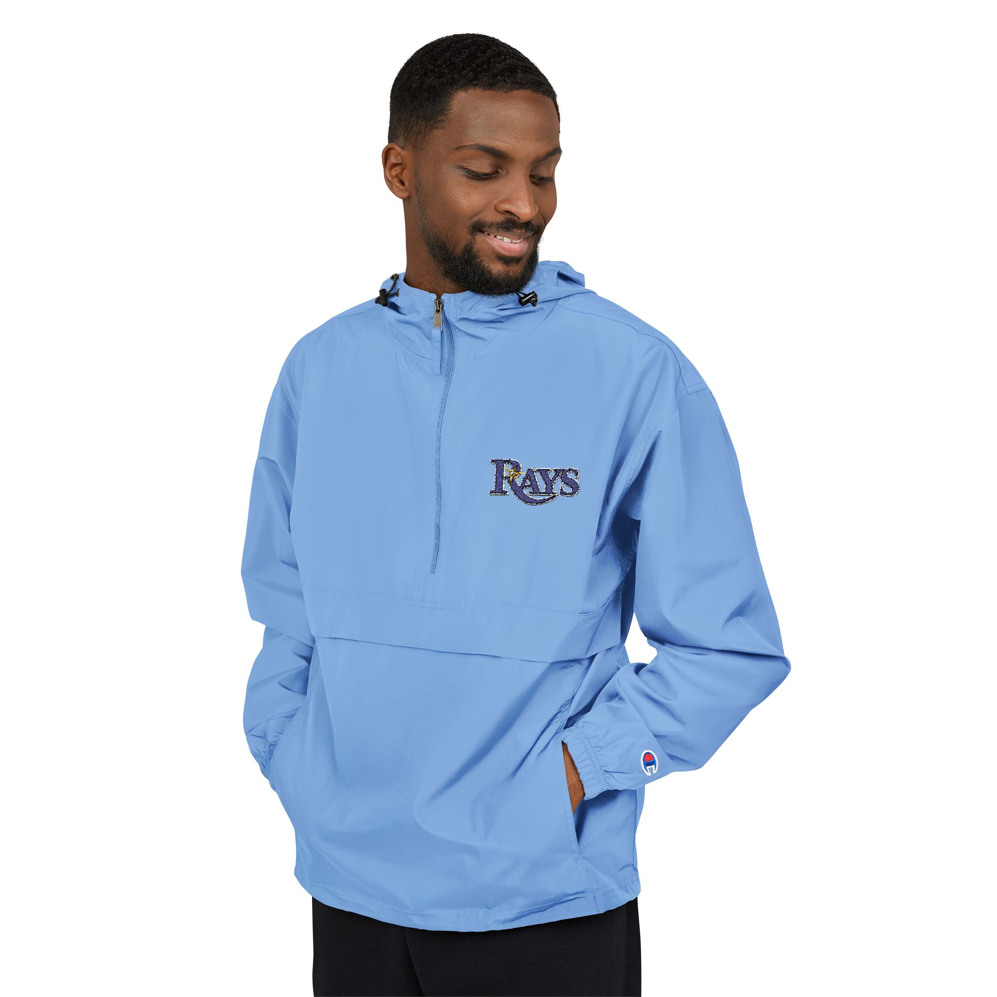 Tampa Bay Rays Champion Unisex Packable Anorak Jacket - Image 7