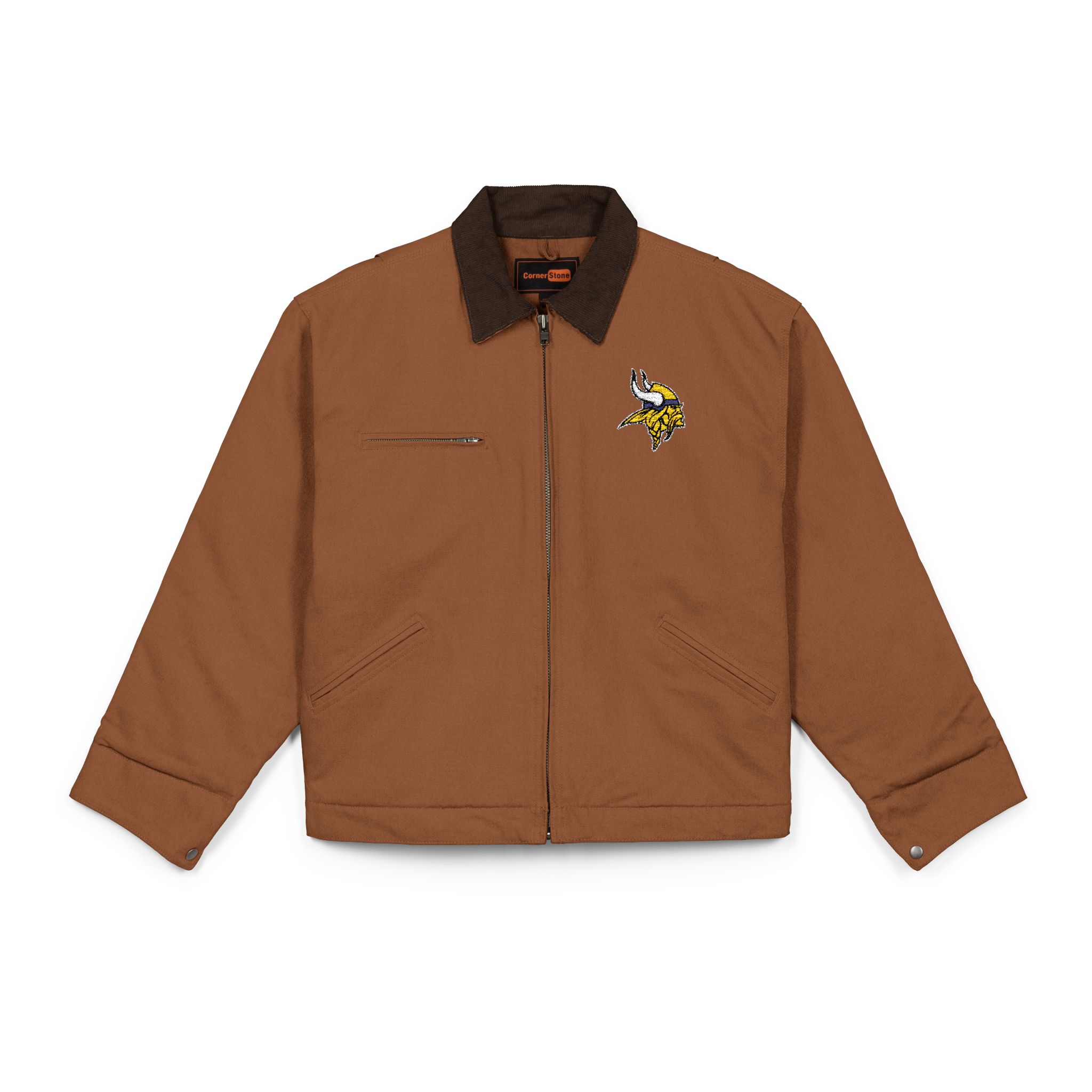 Minnesota Vikings CornerStone® Unisex Duck Cloth Work Jacket